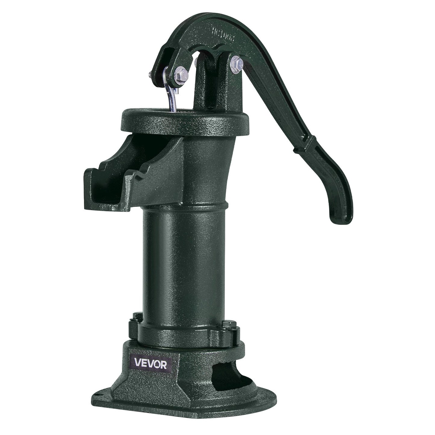 Well Hand Pitcher Pump, 25 ft Maximum Lift, Antique Cast Iron Manual Hand Water Pump, NPT 1-1/4 in Connection, Easy Installation, Old Fashioned for Outdoor Garden, Pond, Backyard, Farm, Green