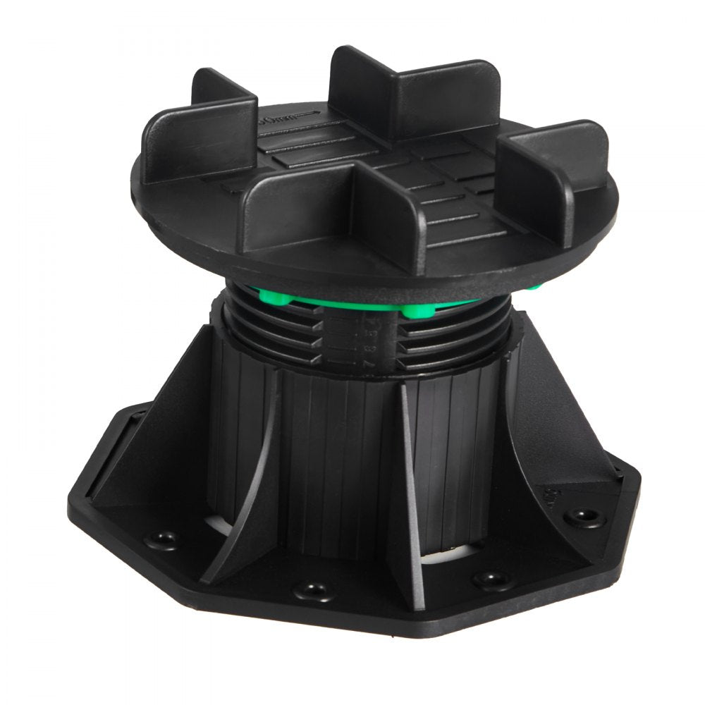 8 Pcs Adjustable Deck Support Pedestal Deck Foundation Base 3.54-4.65 in