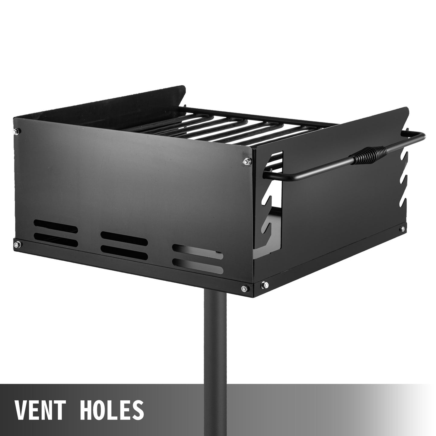 VEVOR Outdoor Park Style Grill 21 x 21 Inch Park Style Charcoal Grill Carbon Steel