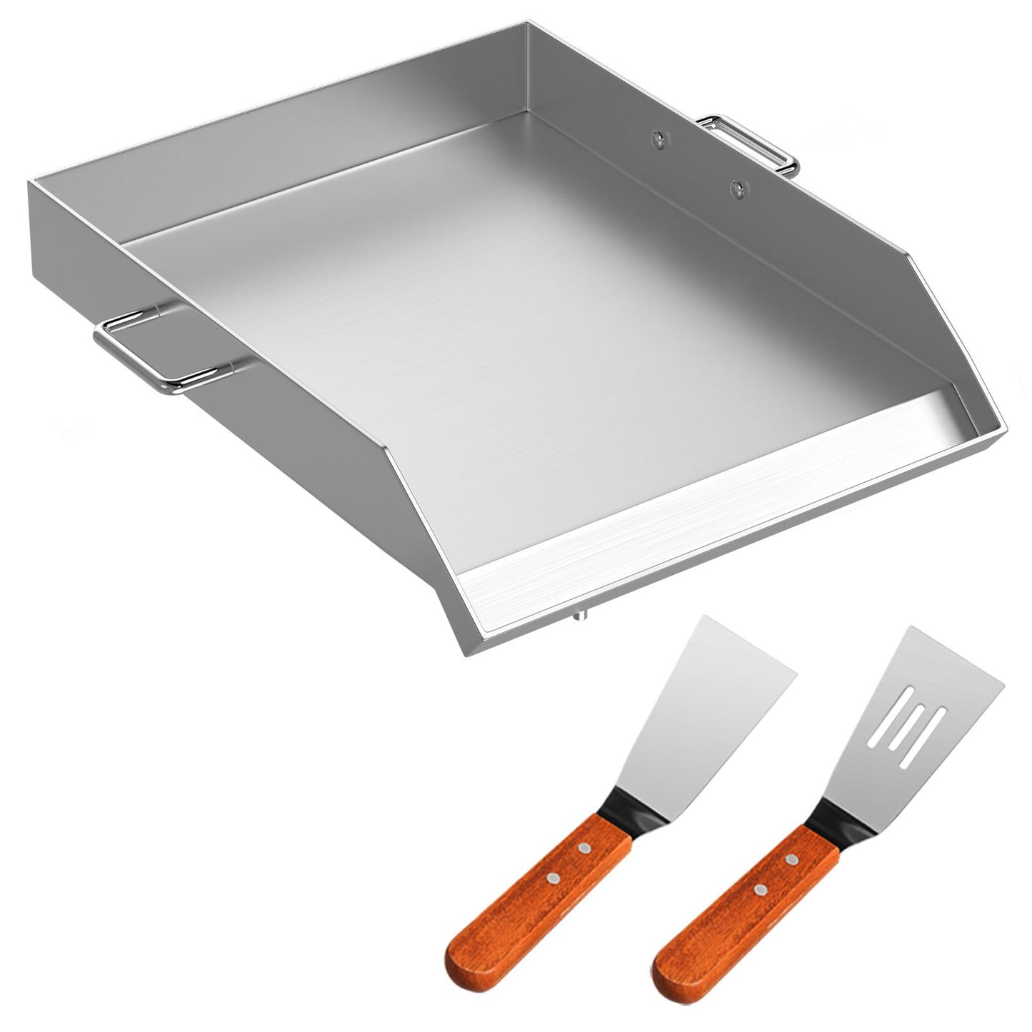 VEVOR Stainless Steel Griddle,18" X 16" Universal Flat Top Rectangular Plate, BBQ