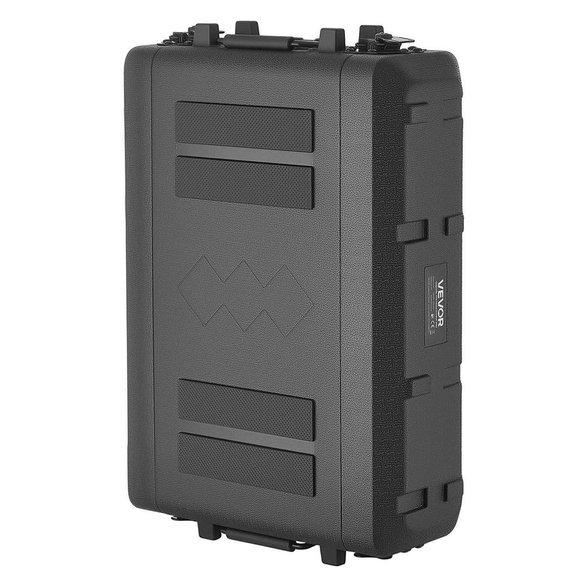 2U Rack Case, 260 mm Depth, Rackmount Flight Case Shallow Rack with Microphone Compartments, Polyethylene Construction, Recessed Twist Latches, Easy Installation, for Amplifier, Audio, DJ Mixer