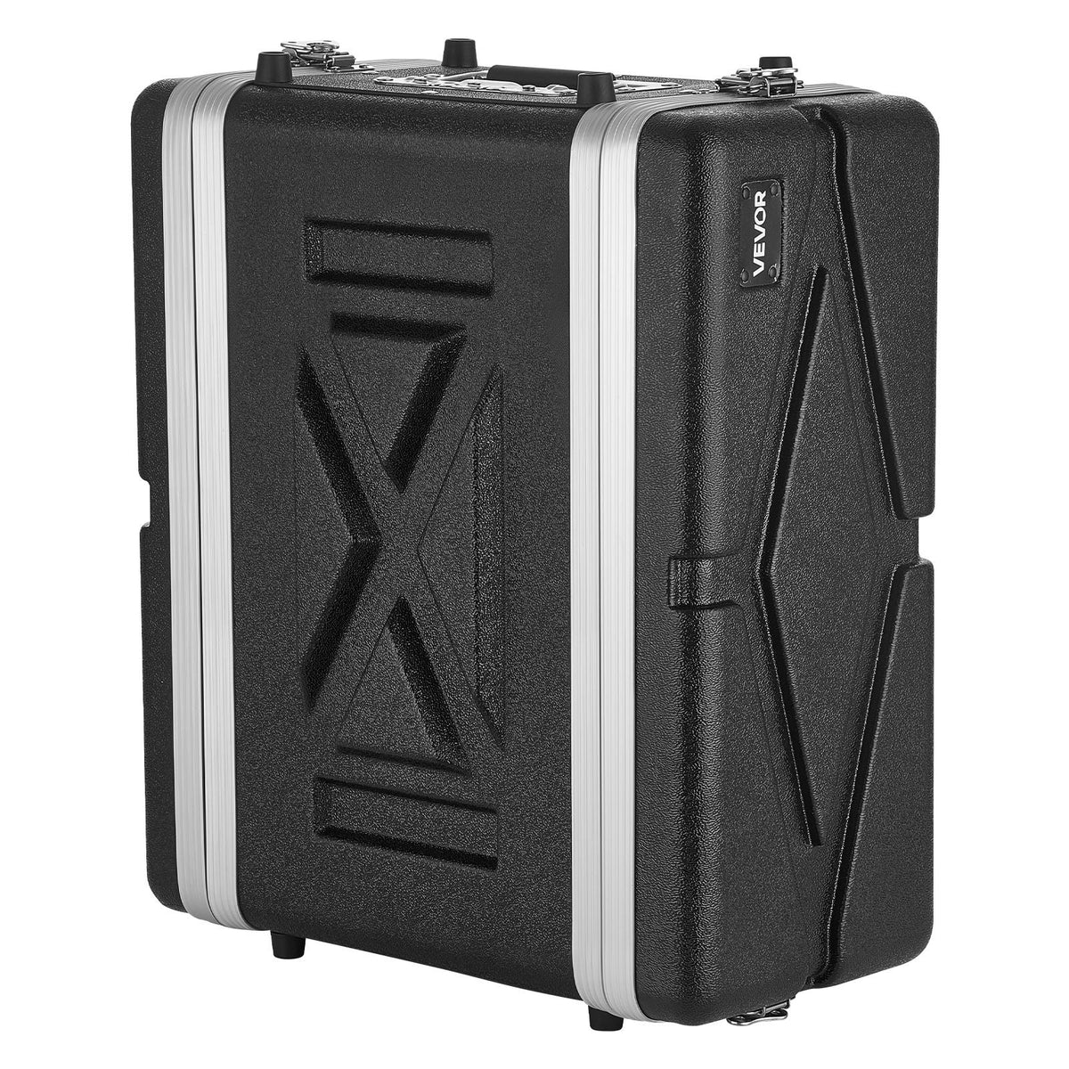 4U Rack Case, 310 mm Depth, Server Rack Cabinet Shallow with ABS Construction, Heavy Duty Recessed Twist Latches, Detachable Front & Back Cover, Easy Installation, for Amplifier, Audio, DJ Mixer