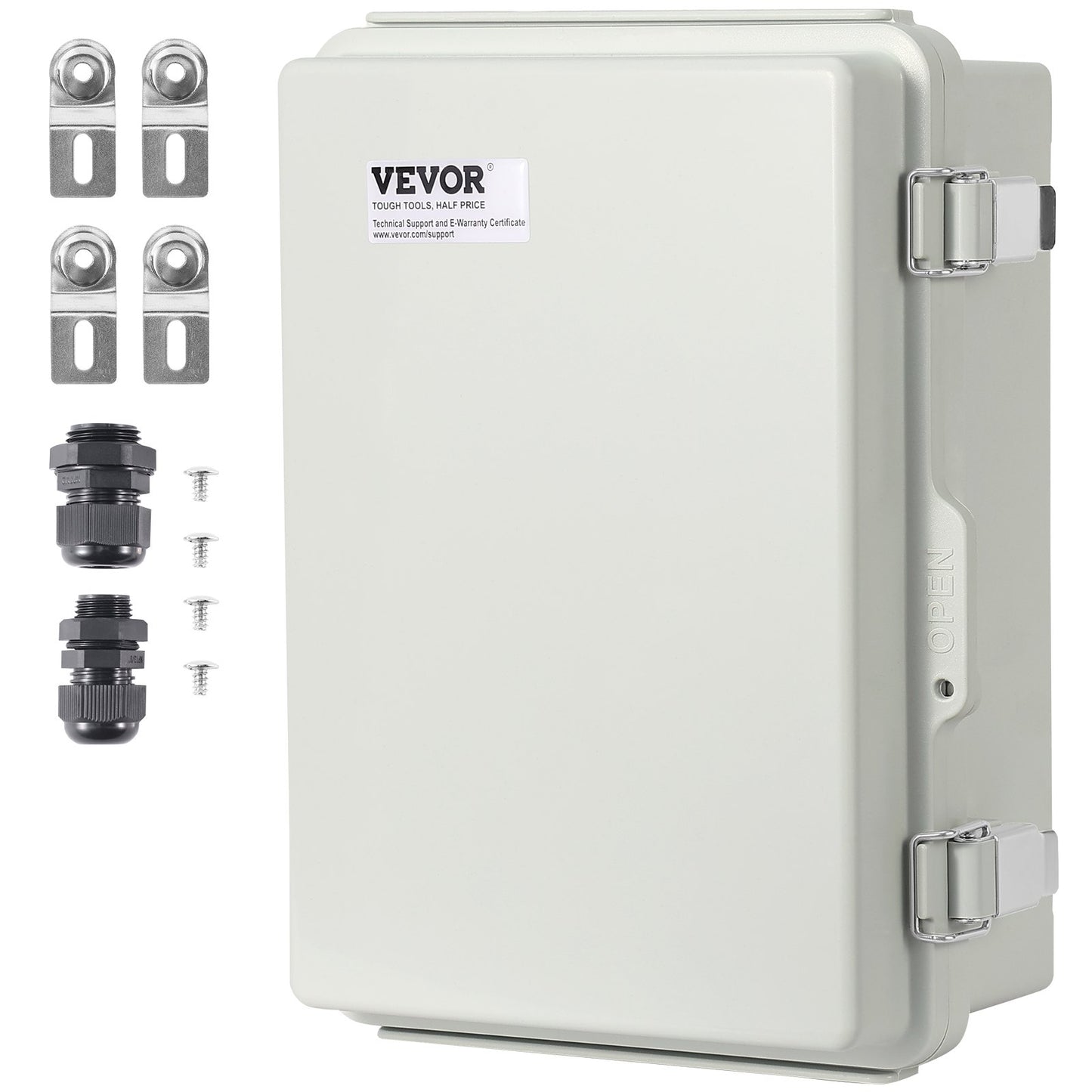 VEVOR Outdoor Electrical Junction Box, 300 x 200 x 180 mm, ABS Plastic Electrical