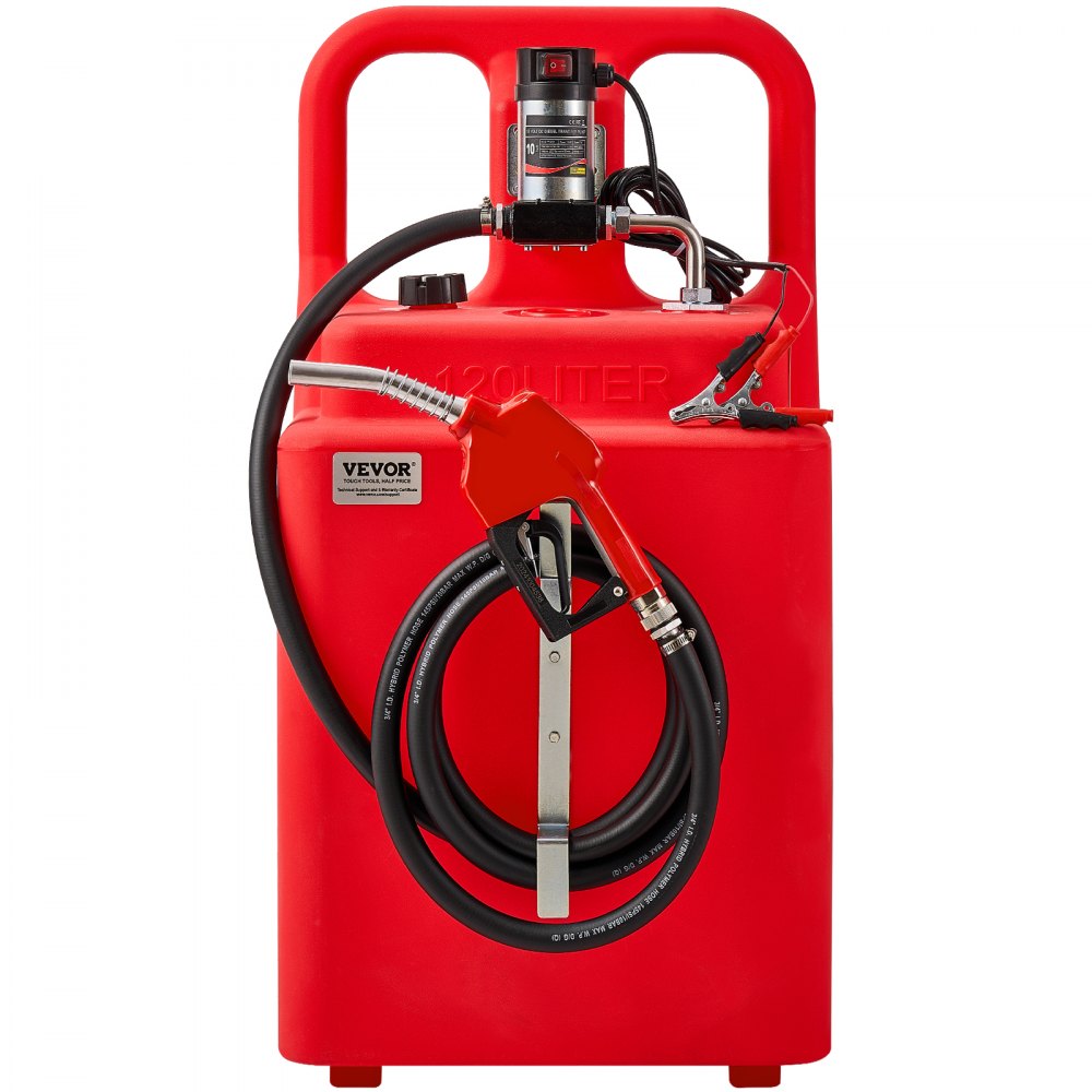 VEVOR Fuel Caddy 32 Gallon Portable Fuel Tank with 12V DC Electric Transfer Pump
