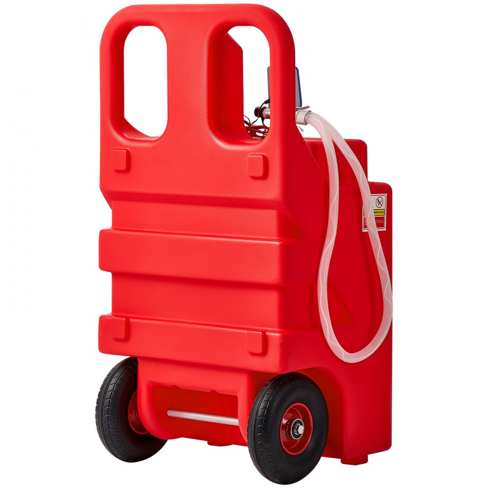 VEVOR Fuel Caddy 32 Gallon Fuel Tank with 12V DC 2.5 GPM Electric Transfer Pump