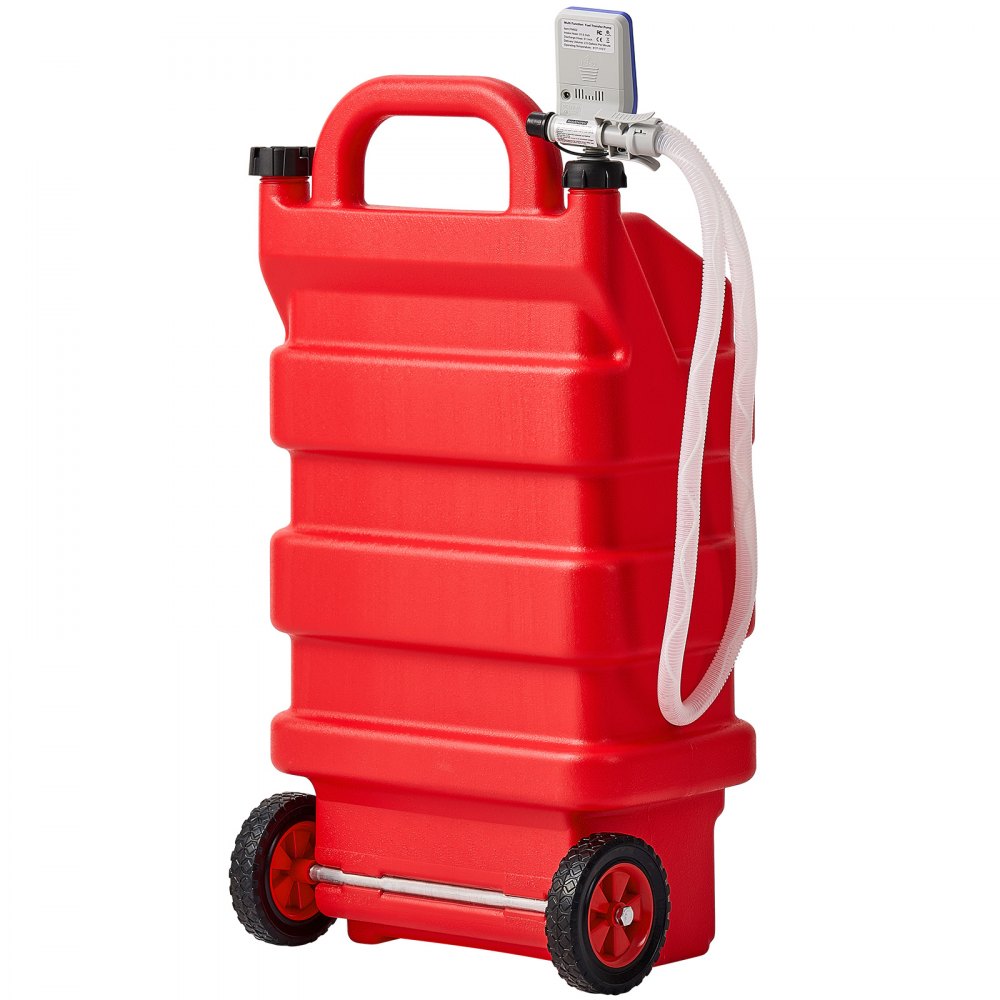 VEVOR Fuel Caddy 16 Gallon Portable Fuel Tank with 12V DC Electric Transfer Pump