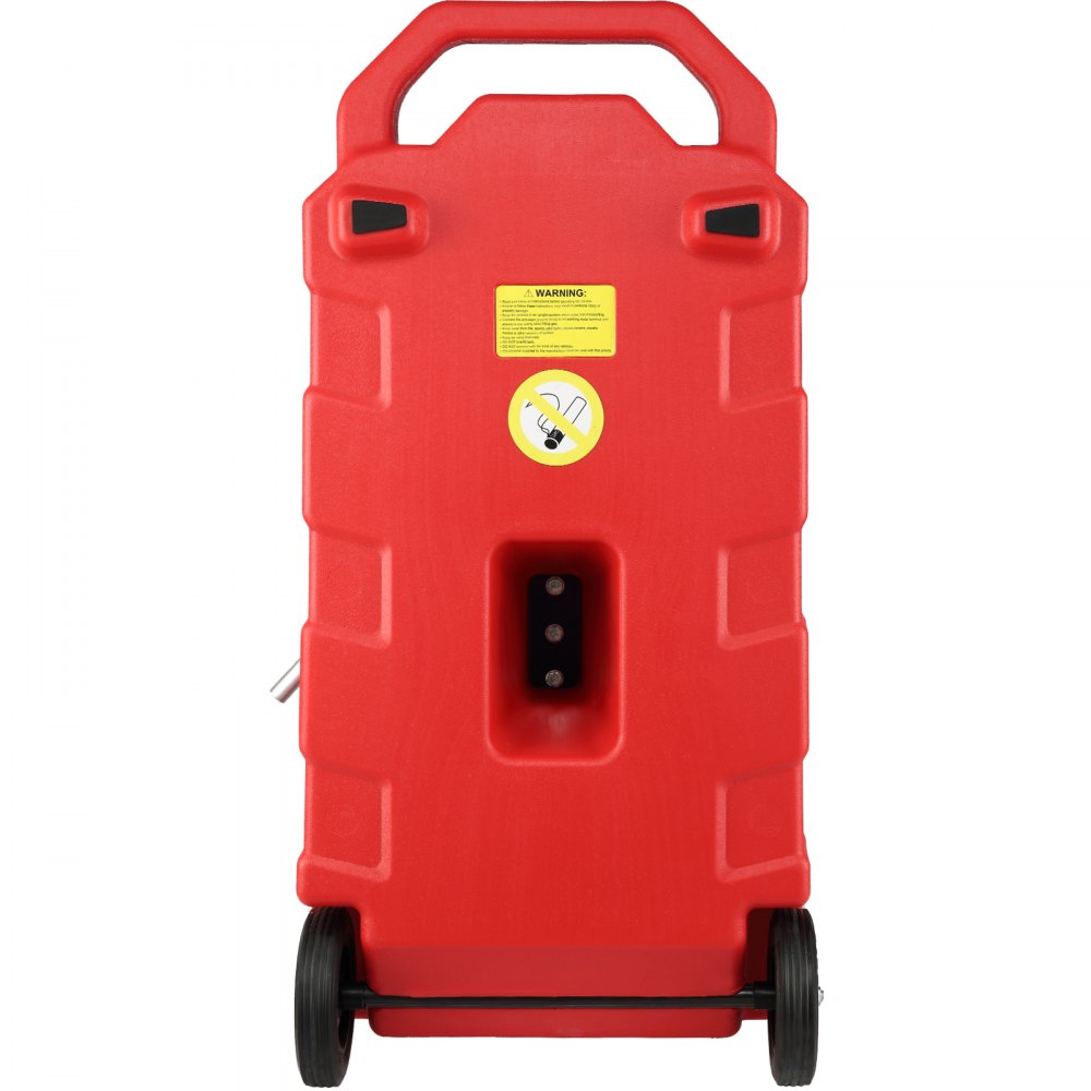 60.57L Fuel Caddy, 7.8 L/min, Portable Gas Storage Tank Container with Hand Pump Rubber Wheels, Fuel Transfer Storage Tank for Gasoline Diesel Machine Oil Car Mowers Tractor Boat Motorcycle