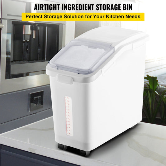 Large 50-liter dry food container stores rice, flour, pet food, seeds, snacks, and grains efficiently