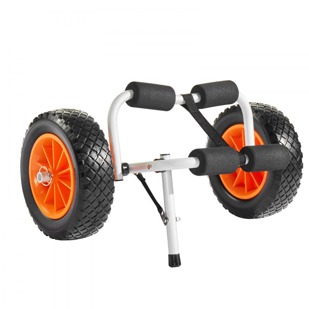 Kayak Cart 90 kg Foldable Canoe Carrier with 25.4 mm Solid Rubber Tires