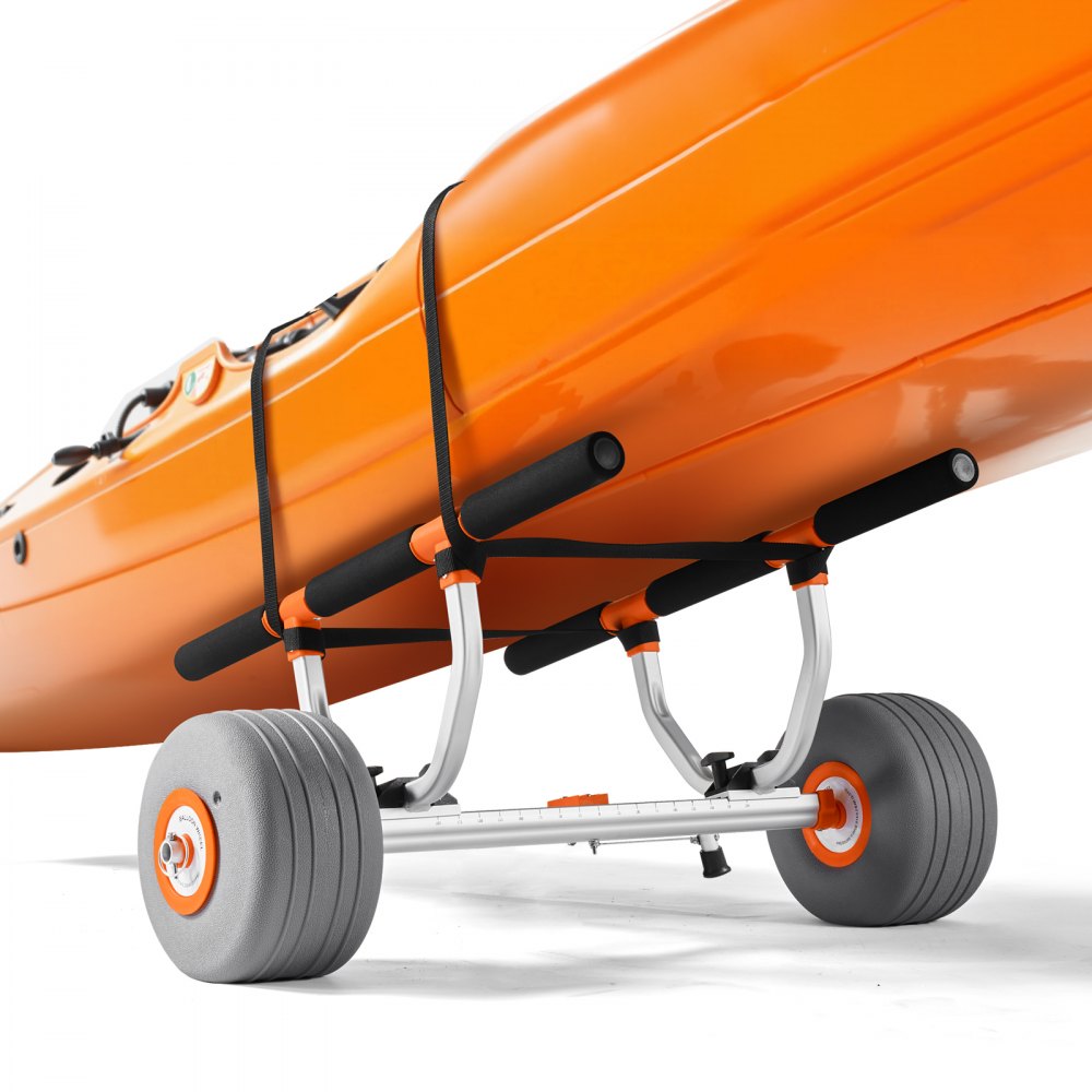 Kayak Cart 158.8 kg Detachable Canoe Carrier w/ 30.5cm Inflatable PU Tires