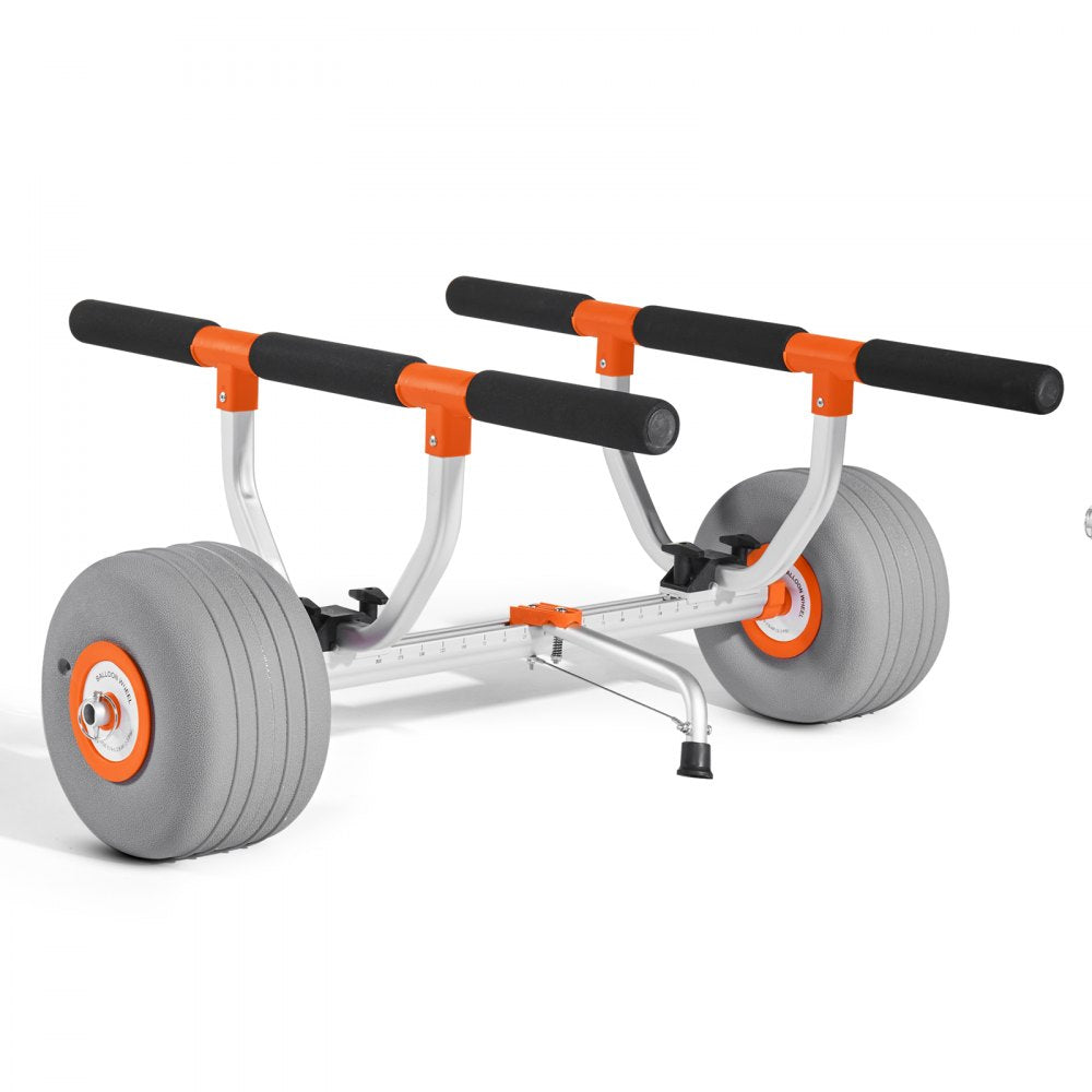 Kayak Cart 158.8 kg Detachable Canoe Carrier w/ 30.5cm Inflatable PU Tires