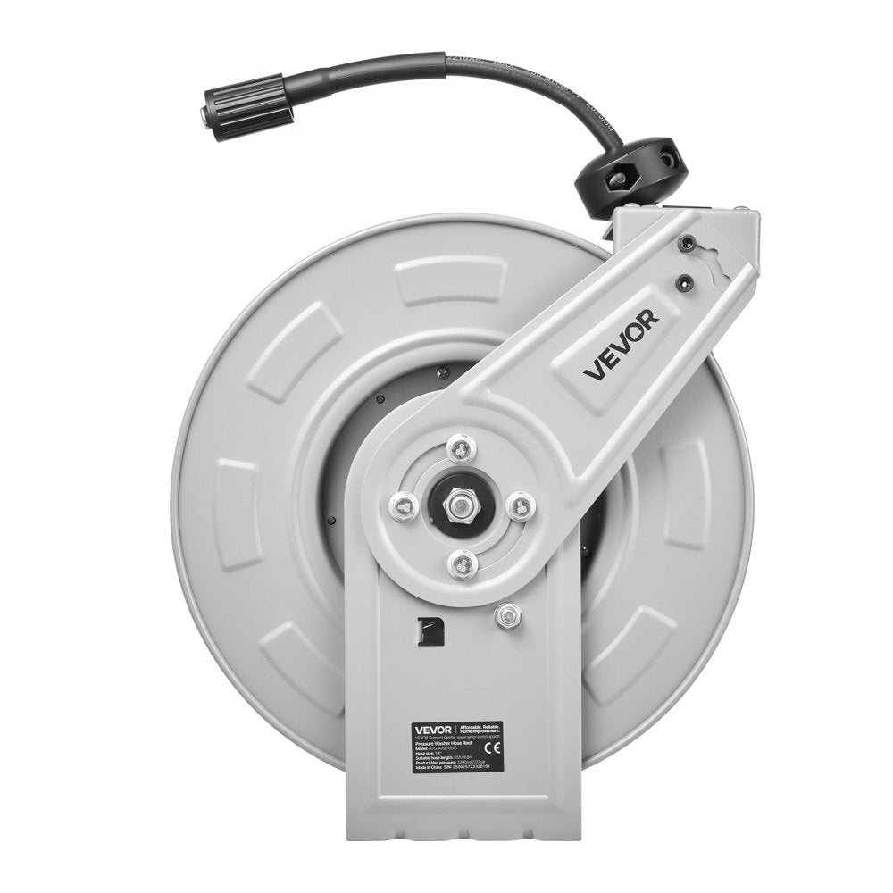 Pressure Washer Hose Reel 19.8m x 6.4mm Retractable 3200PSI Auto-Rewinding