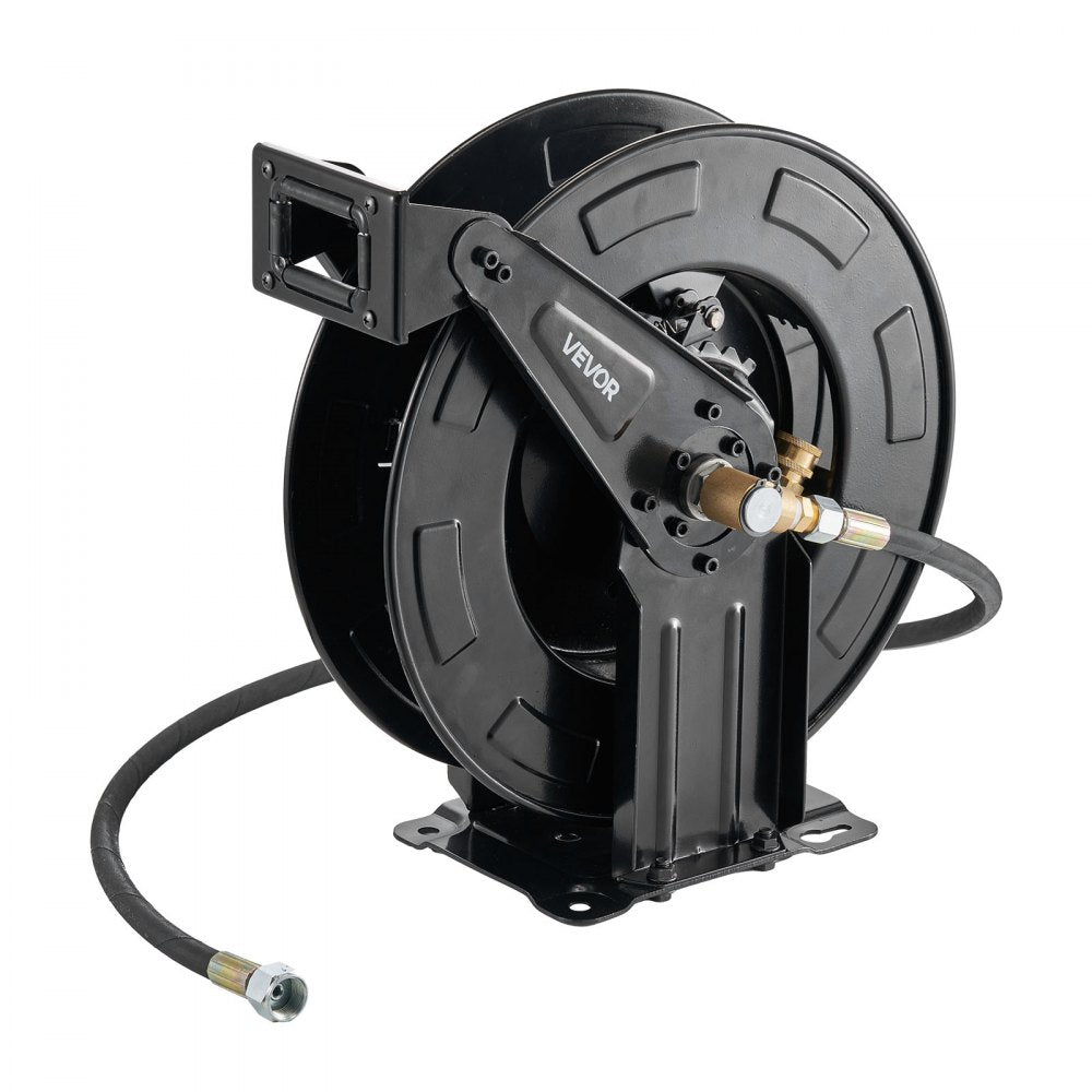 Pressure Washer Hose Reel 15.2m x 9.5mm Retractable 4000PSI Auto-Rewinding