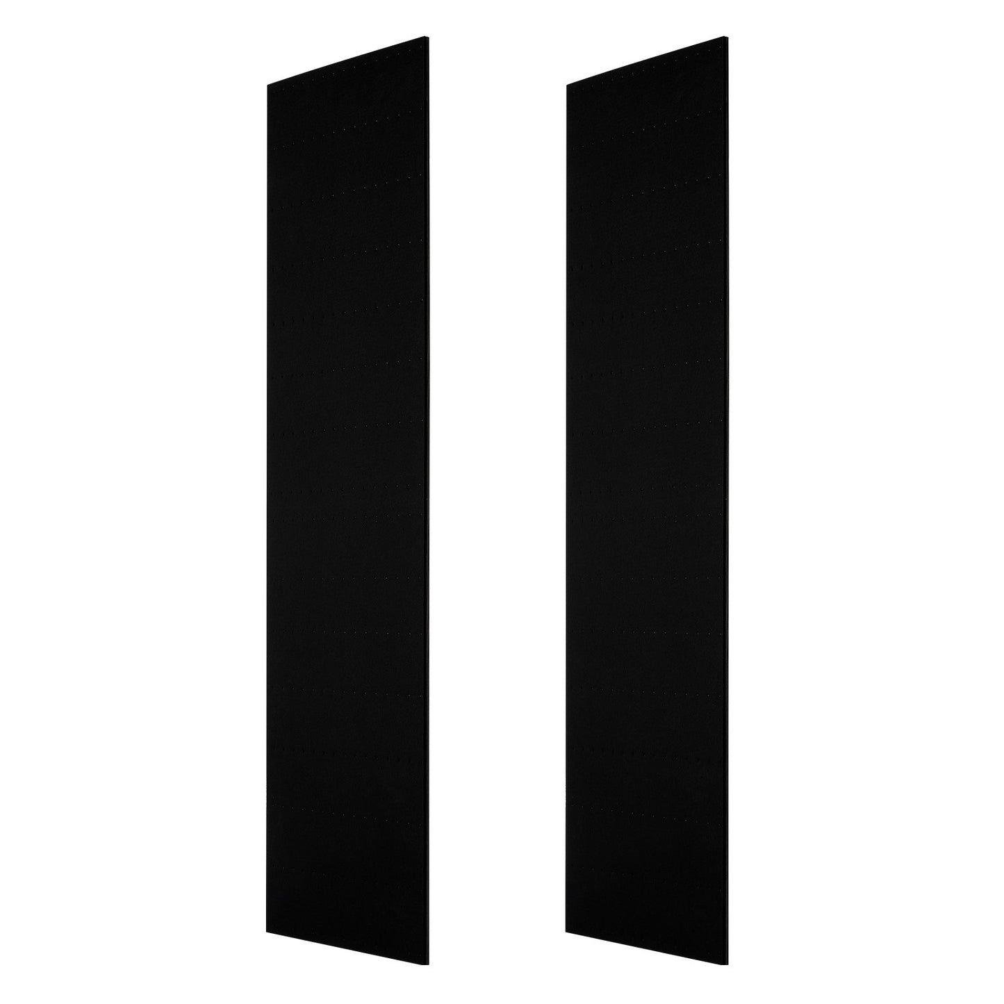 Wood Wall Panels, 2400 x 600 mm, Acoustic Slat Panels, Black Oak, Sound Absorbing for Living Rooms, Bedrooms, Offices, Studios, Interior Wall Decor, MDF & PET Construction, Screw Kit, 2-Pack