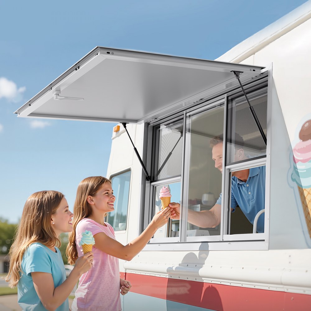 VEVOR 152x92 cm Concession Stand Serving Window Food Truck Service Awning