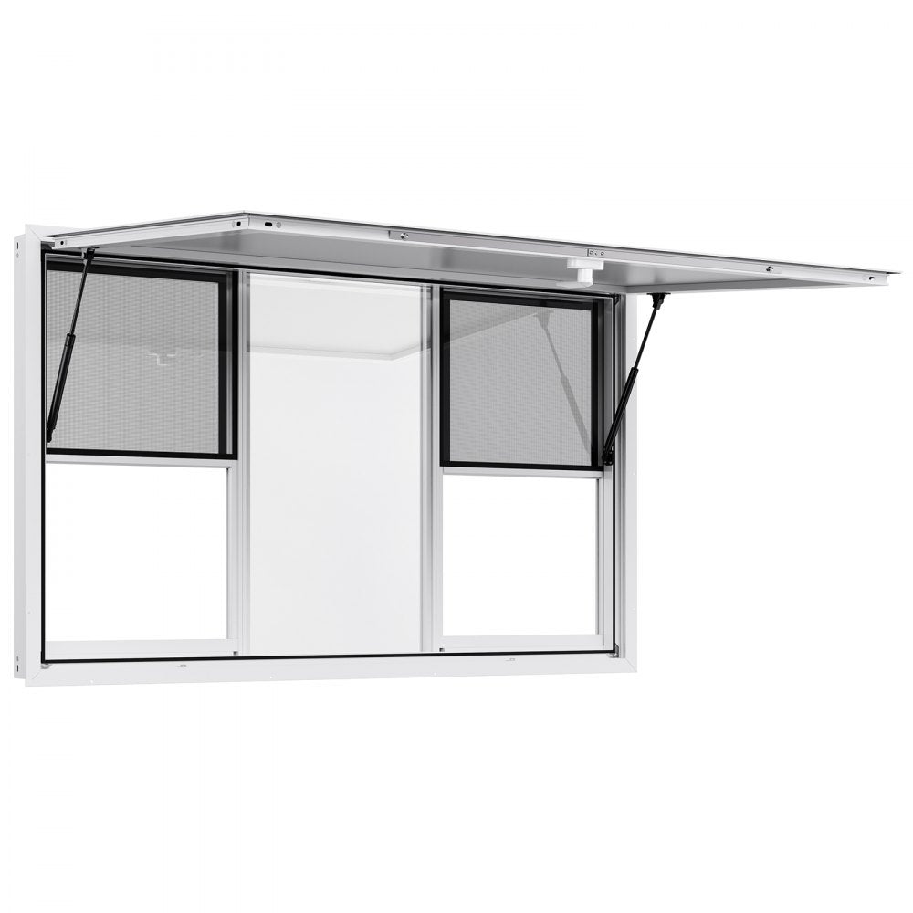 VEVOR 152x92 cm Concession Stand Serving Window Food Truck Service Awning