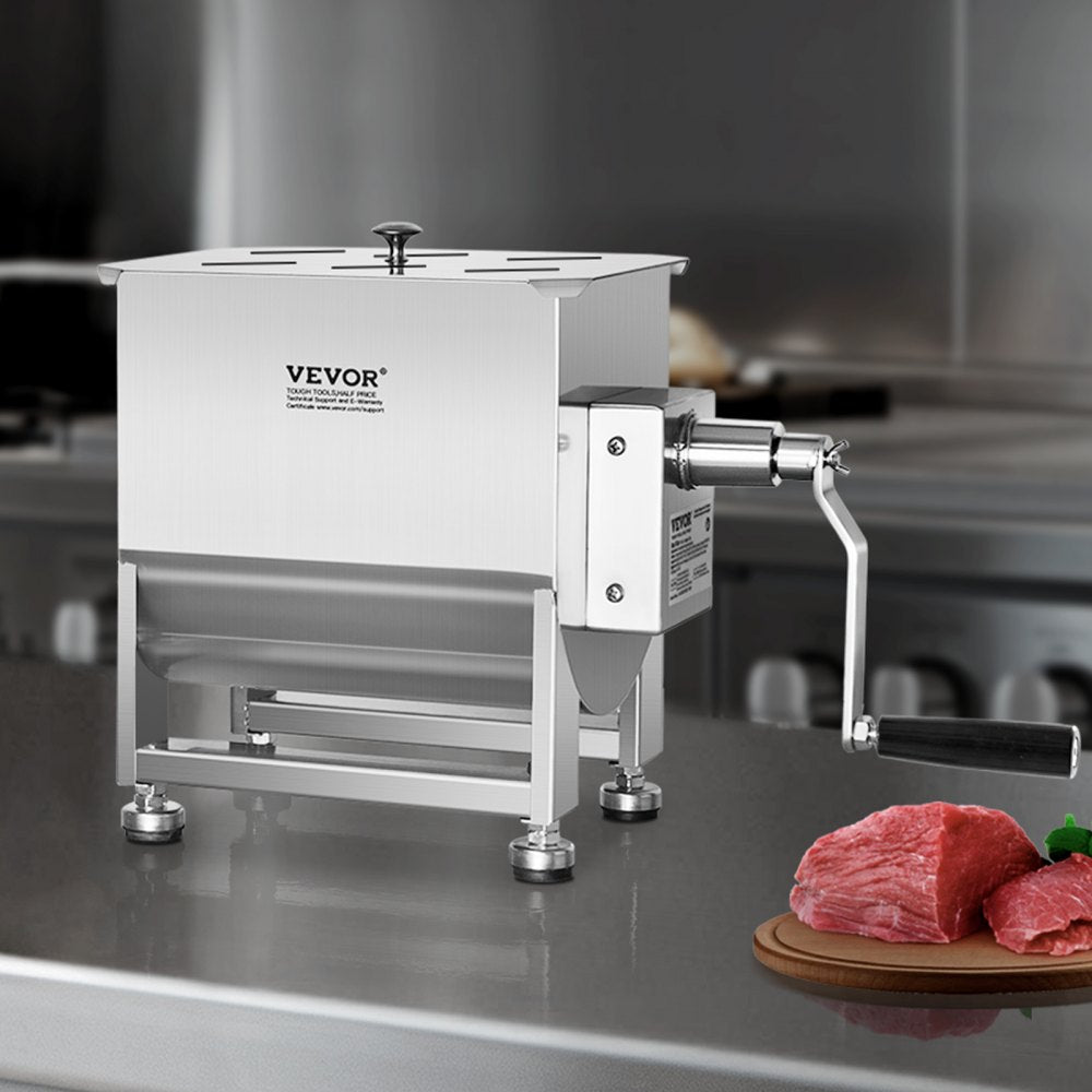 VEVOR Manual Meat Mixer 60L Fixed Tank Mixing Max 60LB for Meat Sausage Mixer