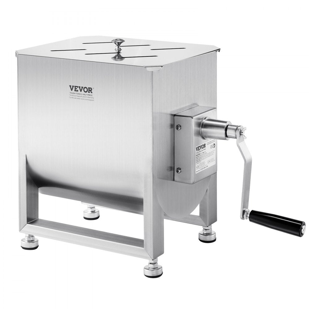 VEVOR Manual Meat Mixer 60L Fixed Tank Mixing Max 60LB for Meat Sausage Mixer