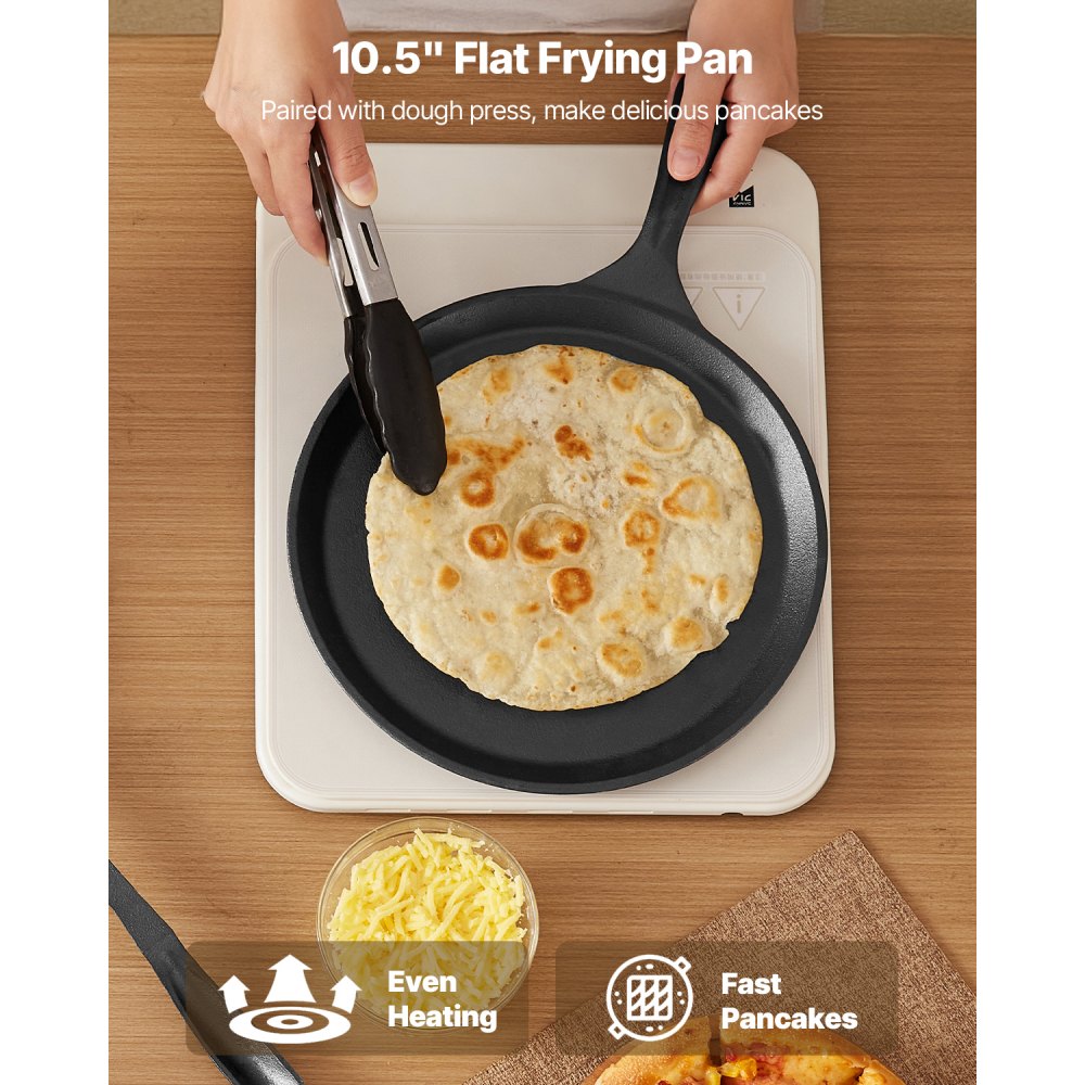 10 Inch Tortilla Press Chapati Maker Roti Dough Maker Heavy Duty Cast Iron