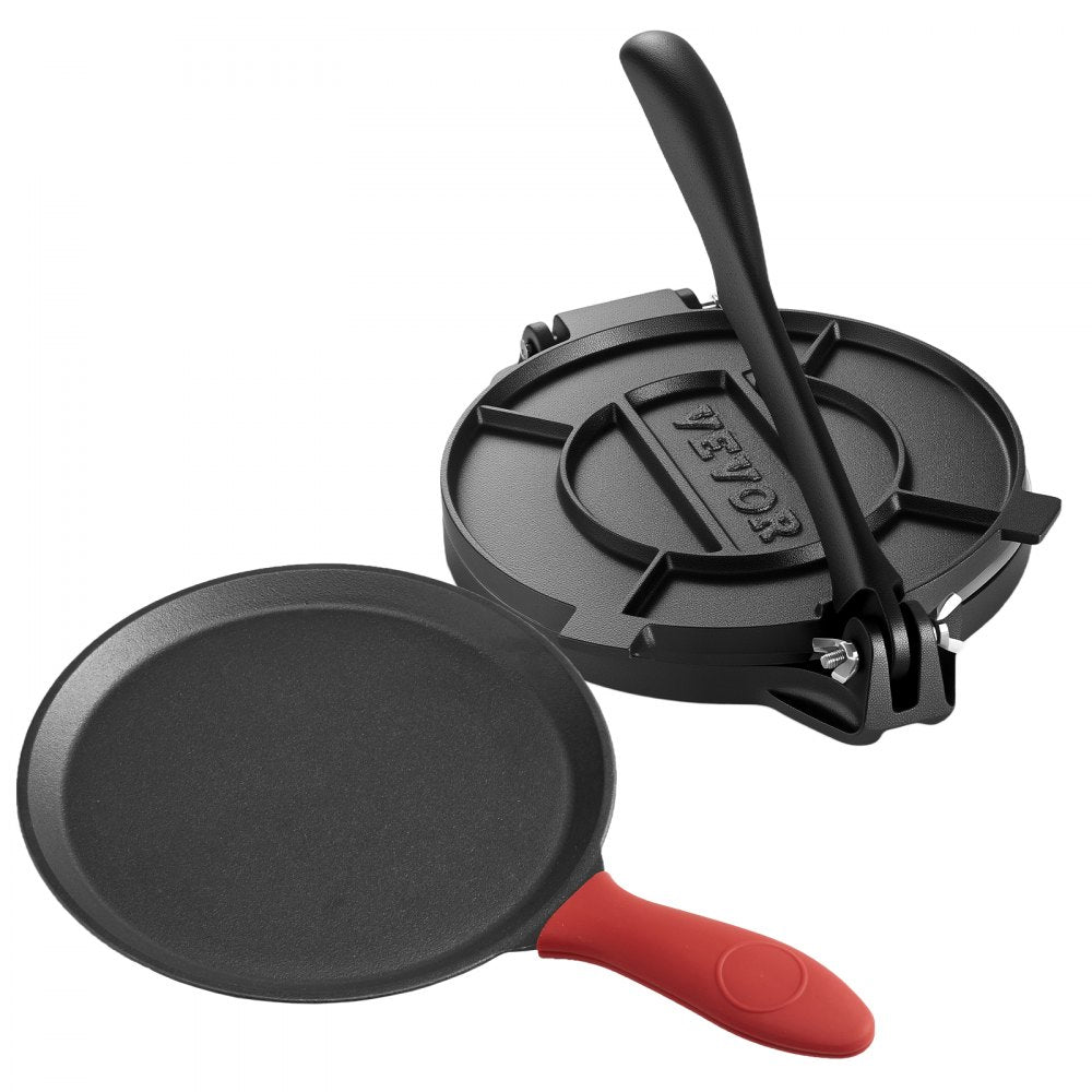 8 Inch Tortilla Press Chapati Maker Roti Dough Maker Heavy Duty Cast Iron