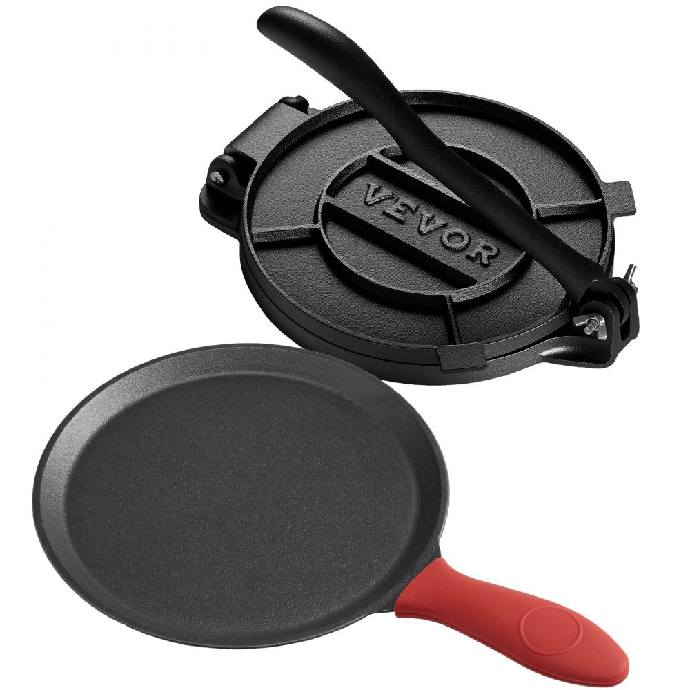 8 Inch Tortilla Press Chapati Maker Roti Dough Maker Heavy Duty Cast Iron