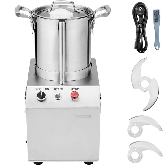VEVOR Food Processor & Vegetable Chopper 4L Food-Grade Stainless Steel Blender