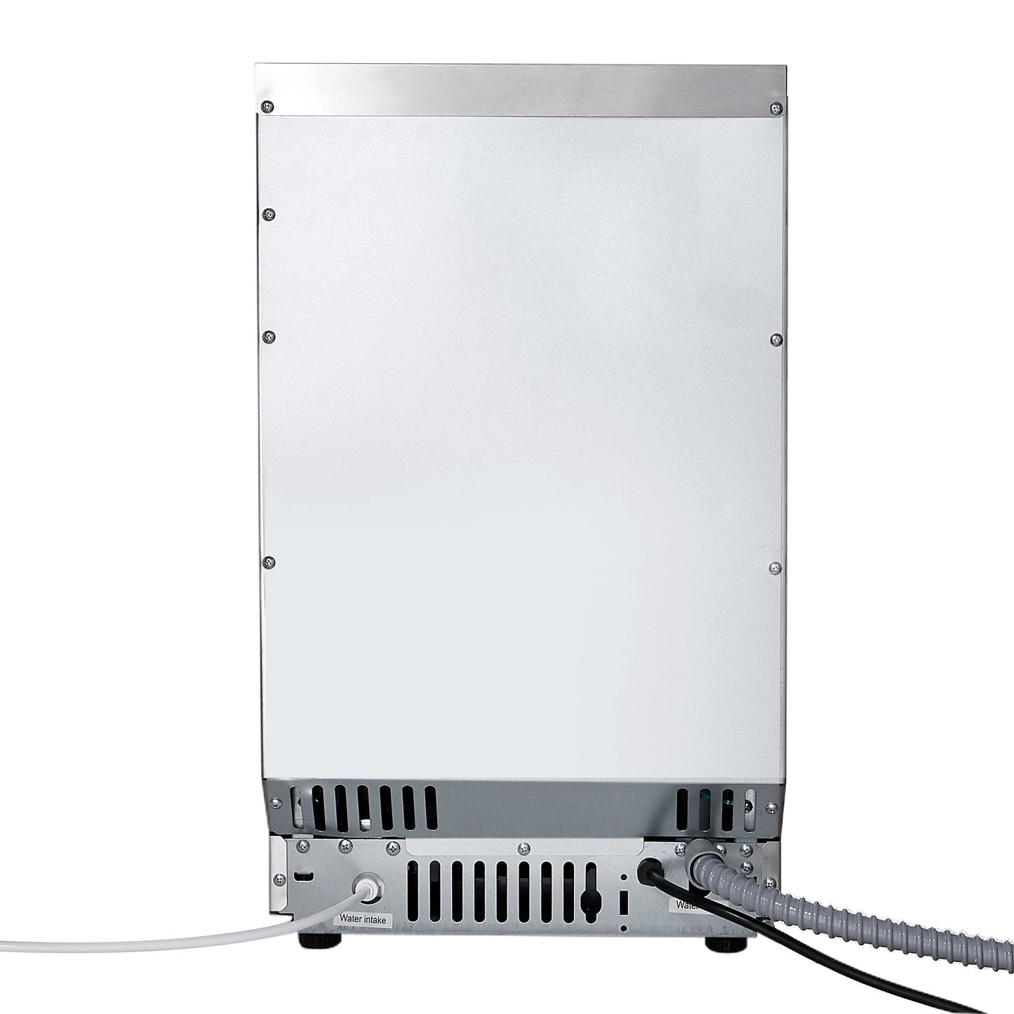 Commercial Ice Maker Machine, 36.29 kg/24h with 5.44kg Storage, 32 Cubes per Cycle, Stainless Steel Freestanding & Countertop Ice Maker with LED Display & Self-Cleaning, for Home Bar Restaurant