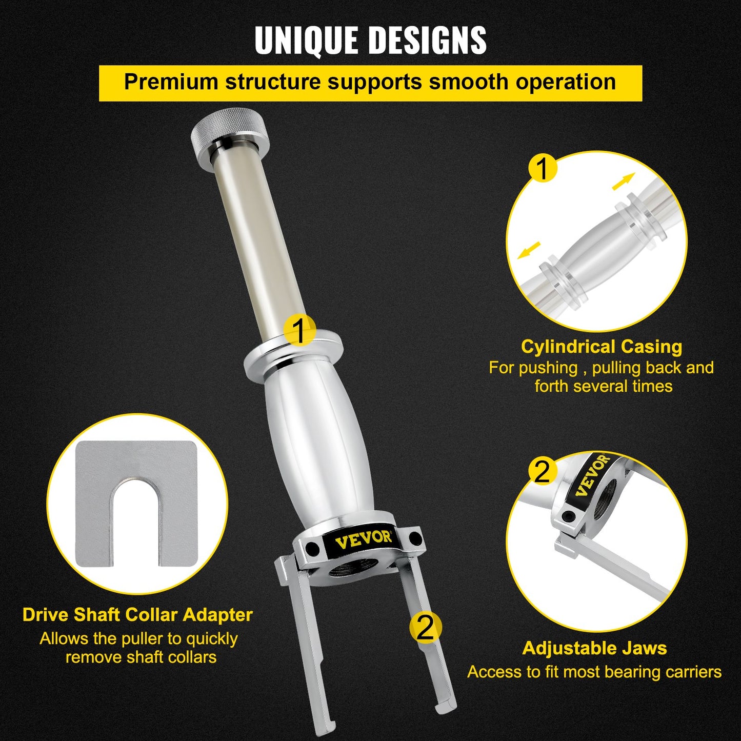 VEVOR Upper Bearing Carrier Puller, with MT0013 Drive Collar Shaft Adapter, Compatible