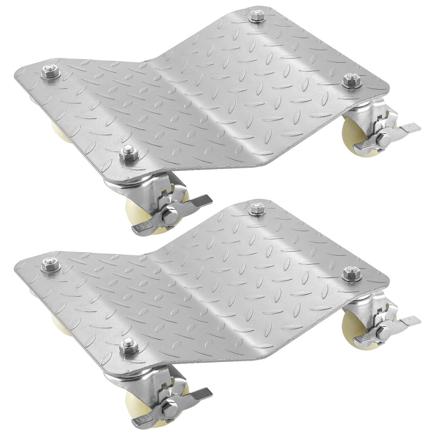 VEVOR 2 Pcs Tire Wheel Dollies 12"X16" Platform Size Wheel Car Dolly 3" Caster Wheel