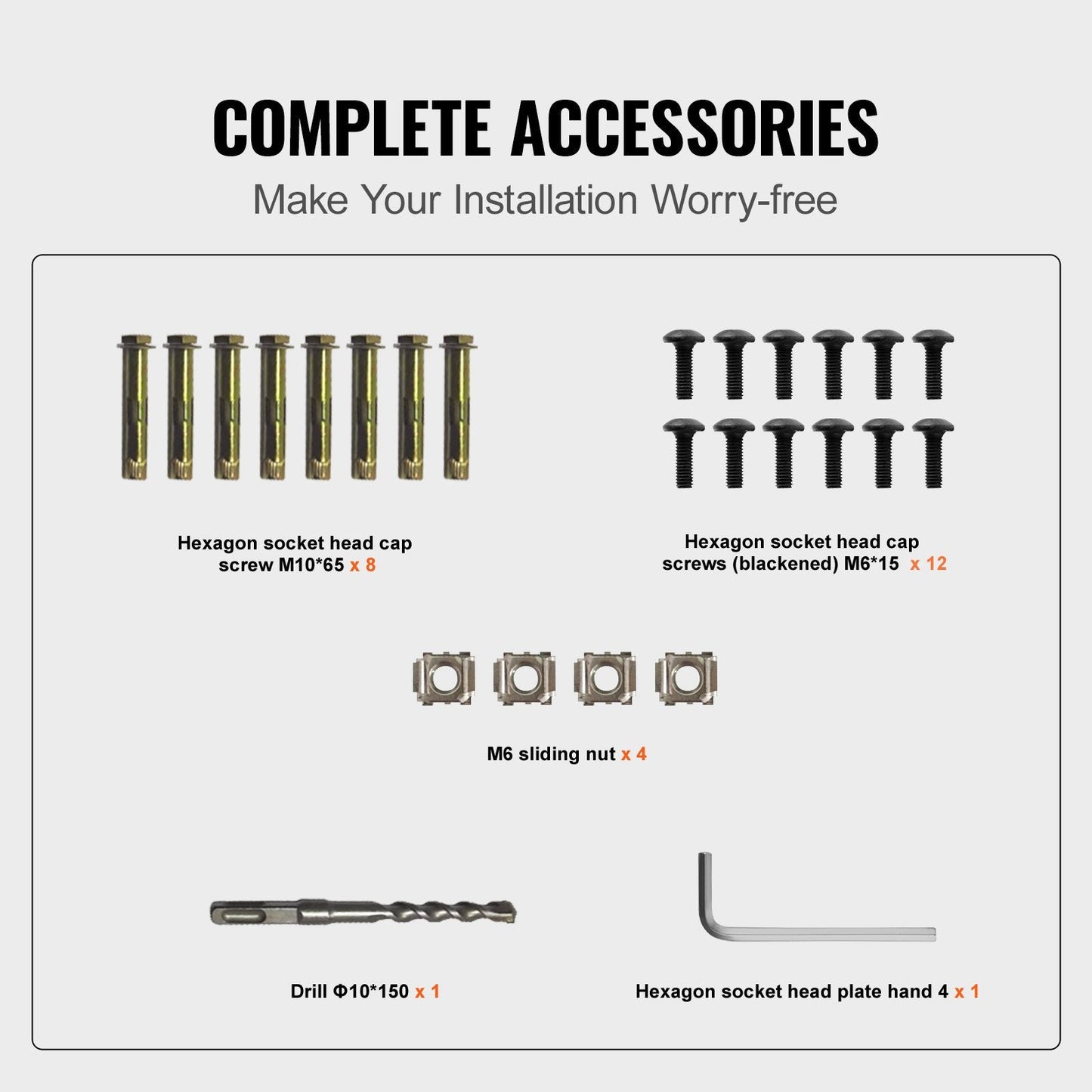 Adjustable Aluminum Outdoor Stair Handrail, Fits 4-5 Steps, 75 kg Load Capacity