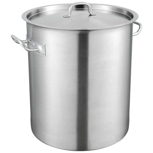VEVOR Stainless Steel Stockpot, 42 Quart Large Cooking Pots, Multipurpose Cookware