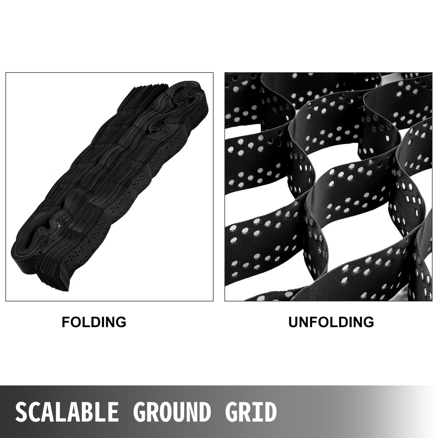 VEVOR Geo Grid Ground Grid 9x17 ft, Geo Cell Grid 4 Inch Thick, Gravel Grid HDPE