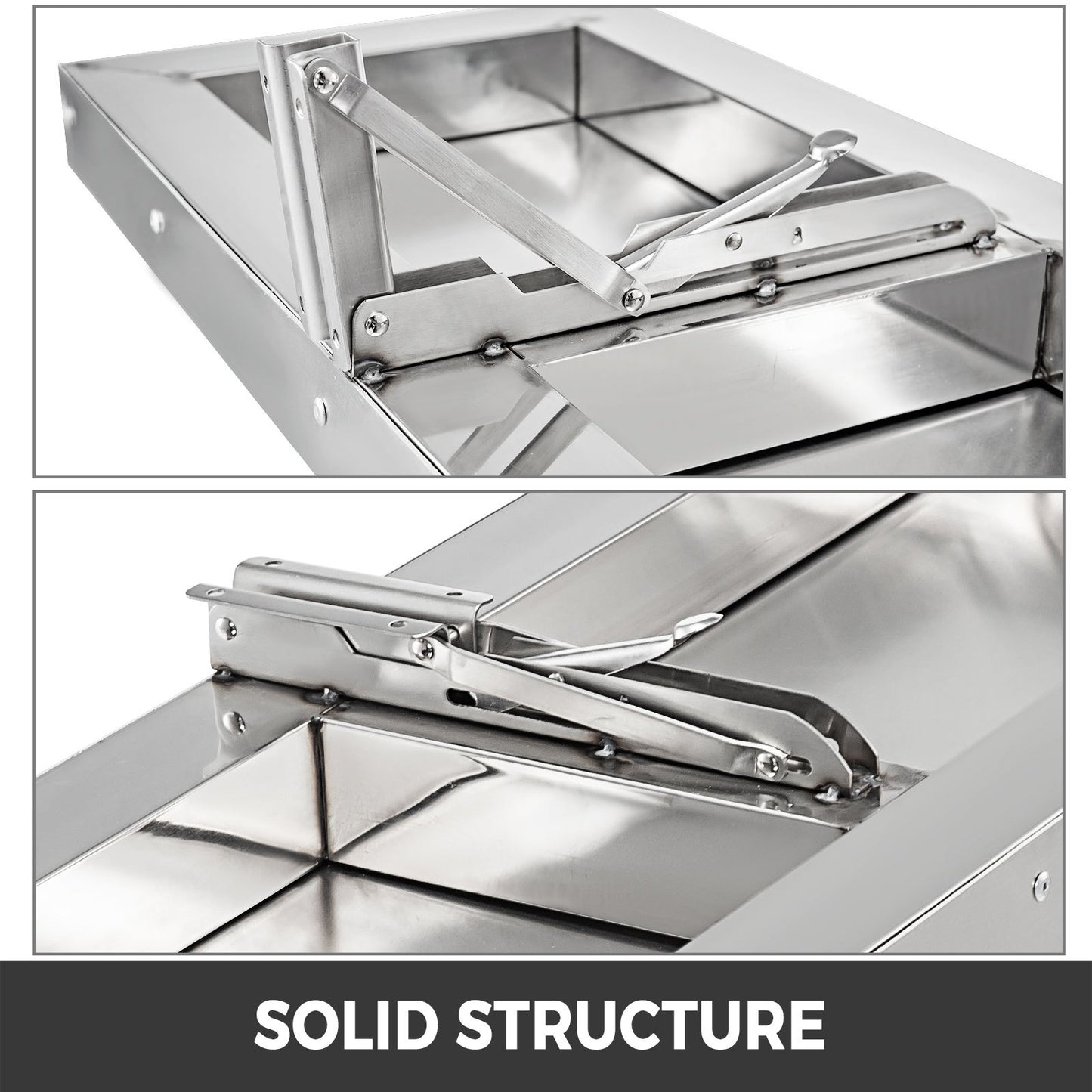 48 Inch Concession Shelf Stainless Steel Drop Down Folding Serving Food Shelf Stand