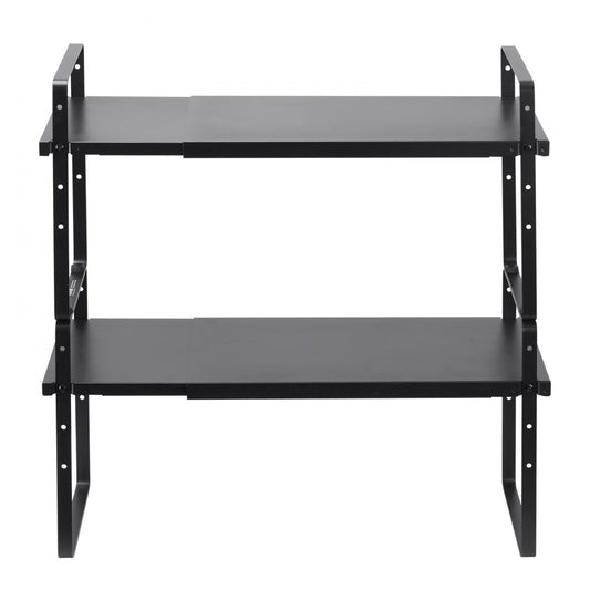 VEVOR 2 Tier Cabinet Organizer Shelf Counter Shelves Steel Storage Spice Rack