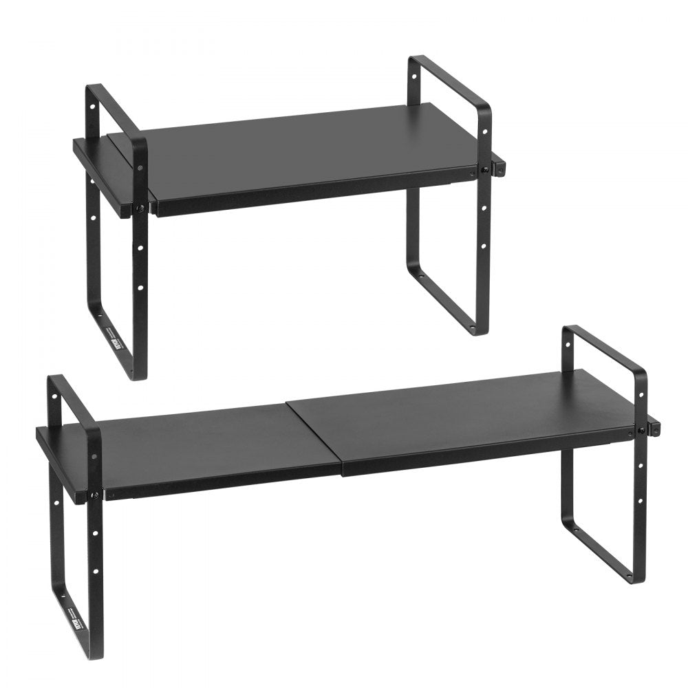 VEVOR 2 Tier Cabinet Organizer Shelf Counter Shelves Steel Storage Spice Rack