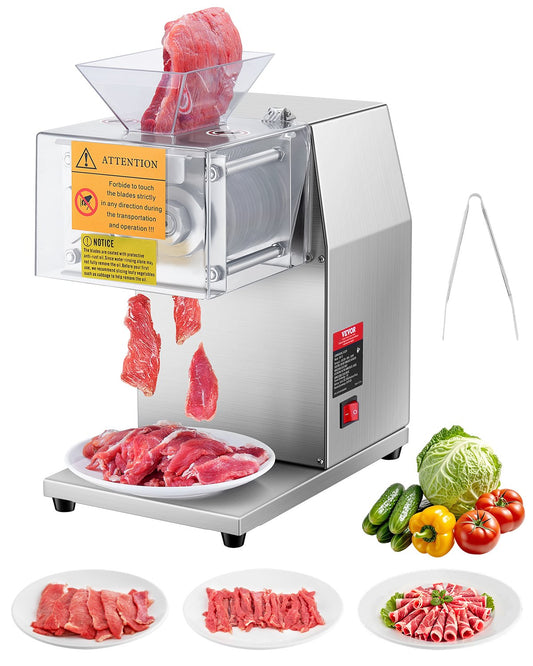 VEVOR Electric Meat Cutter Machine 850W Commercial Meat Slicer Cutting Machine