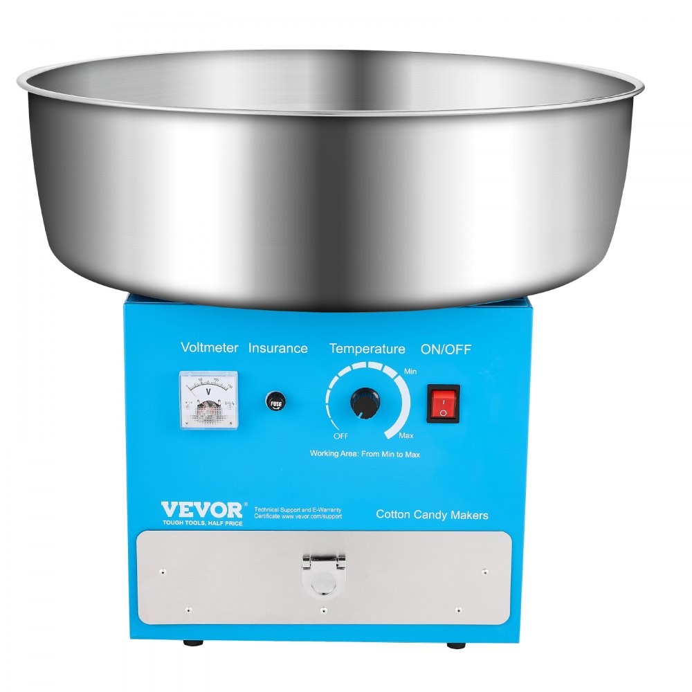 VEVOR Commercial Cotton Candy Machine Sugar Floss Maker 1000W for Party Blue