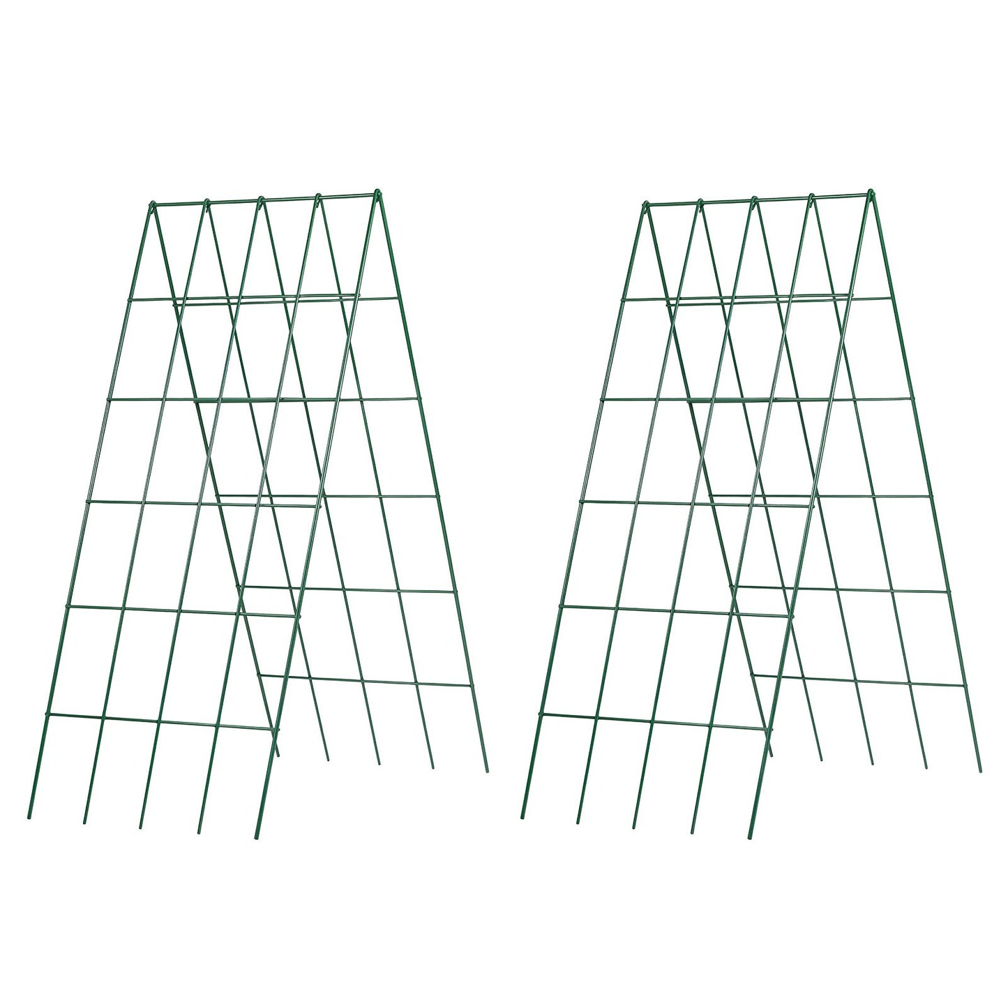 Cucumber Trellis 4 Pack, A-Frame Garden Trellises for Raised Bed, Metal Rustproof Coating Plant Support for Vine, Climbing Plants, Peas, Beans, Zucchini, Tomato, Flower (990 x 400 mm x 4PCS)