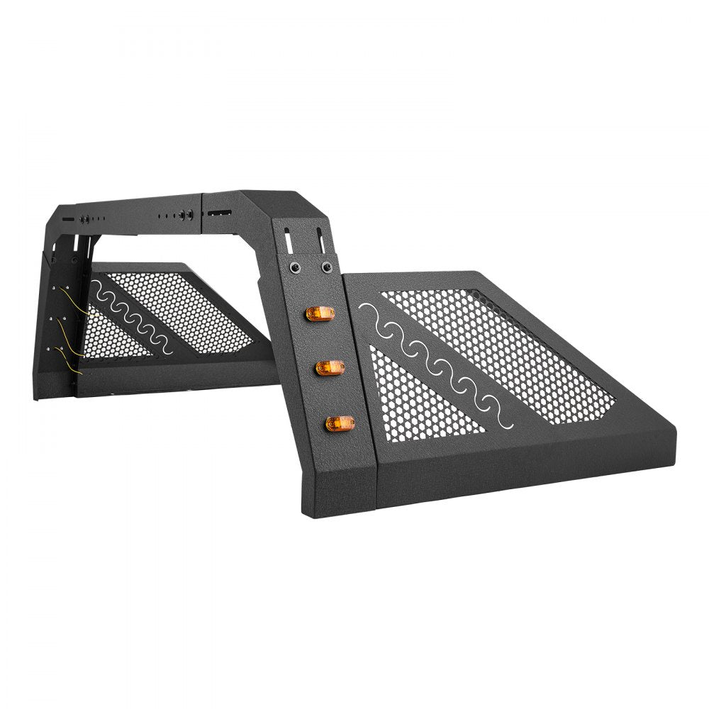 VEVOR Truck Bed Roll Bar Universal Chase Rack with Light for Full-Size Pickup