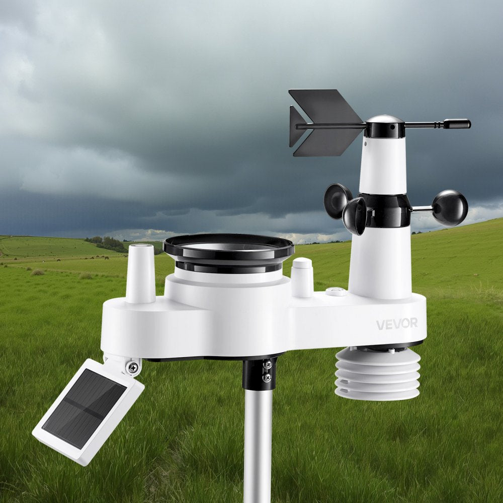 7-in-1 Wireless Weather Station 190.5 mm Display Indoor Outdoor Sensor