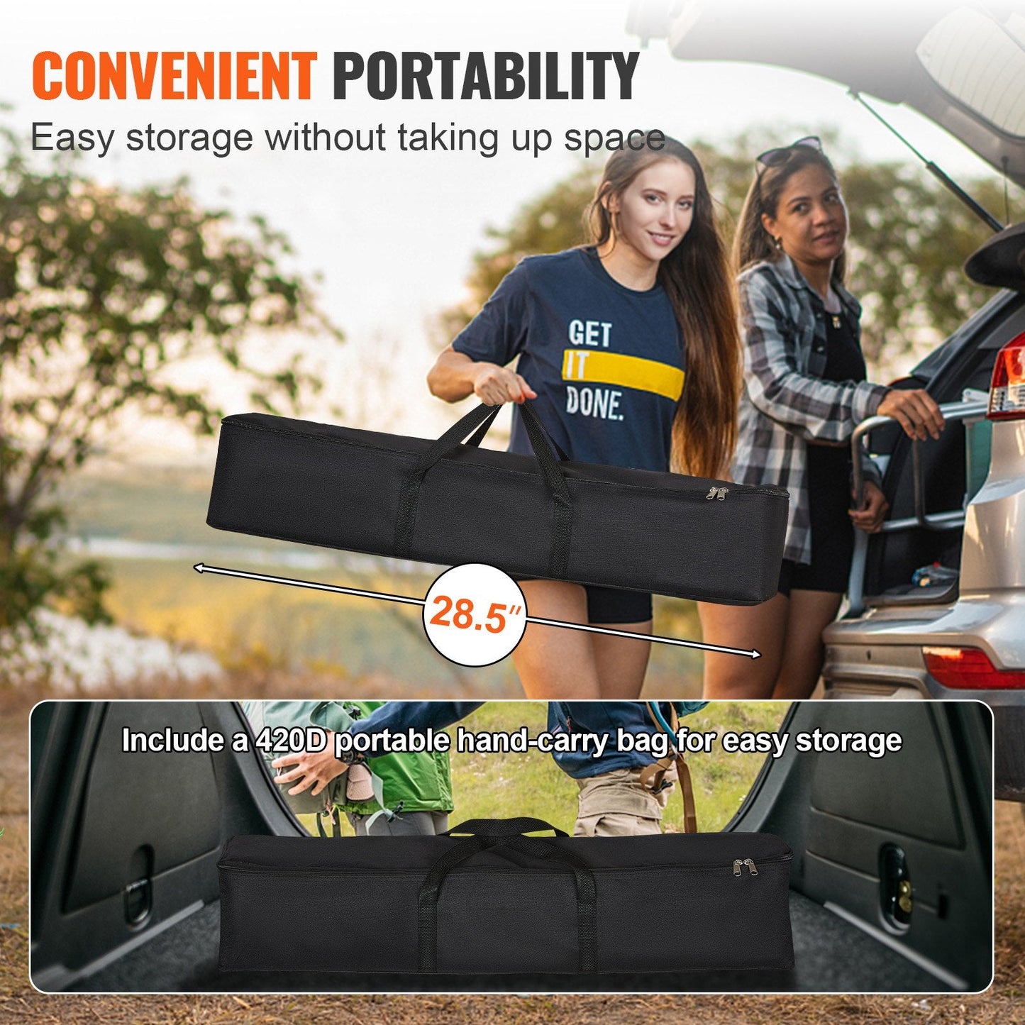 100" 4K Outdoor Projector Screen with Stand, Portable & Wrinkle-Free