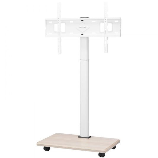 VEVOR Rolling TV Stand Mobile TV Cart Holds Up to 45 kg for 32-70 Inch Screens