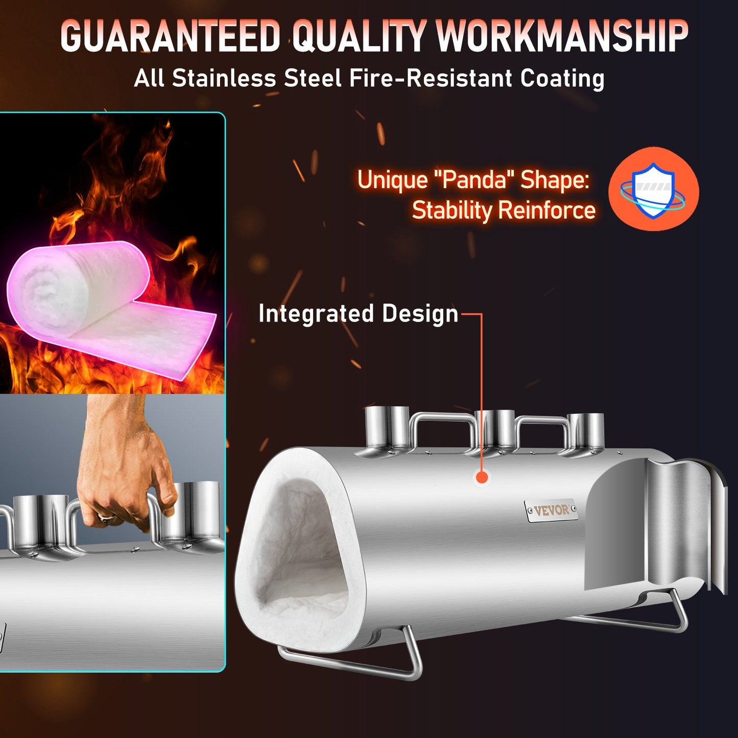 Triple Burner Propane Forge for Knife Making & Blacksmithing, 15.6 kg