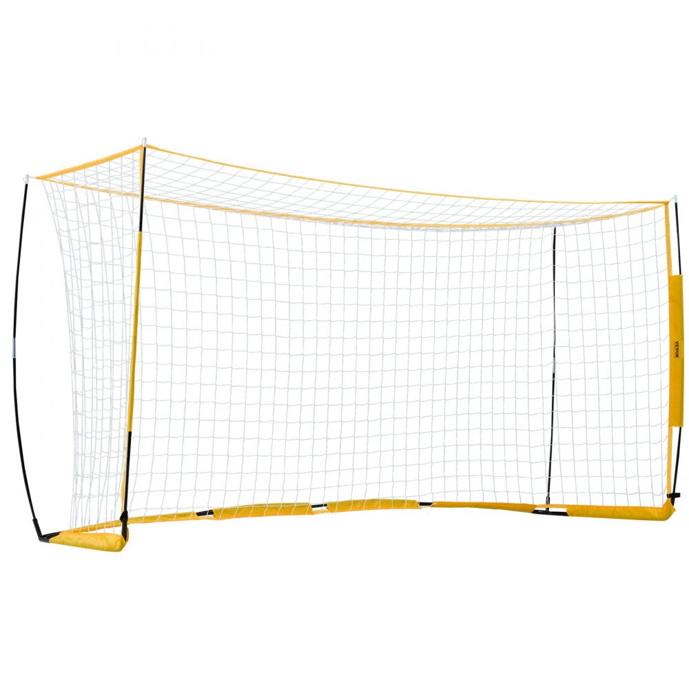 VEVOR 12x6 ft Portable Soccer Goal Kids Soccer Net Carry Bag Backyard Training