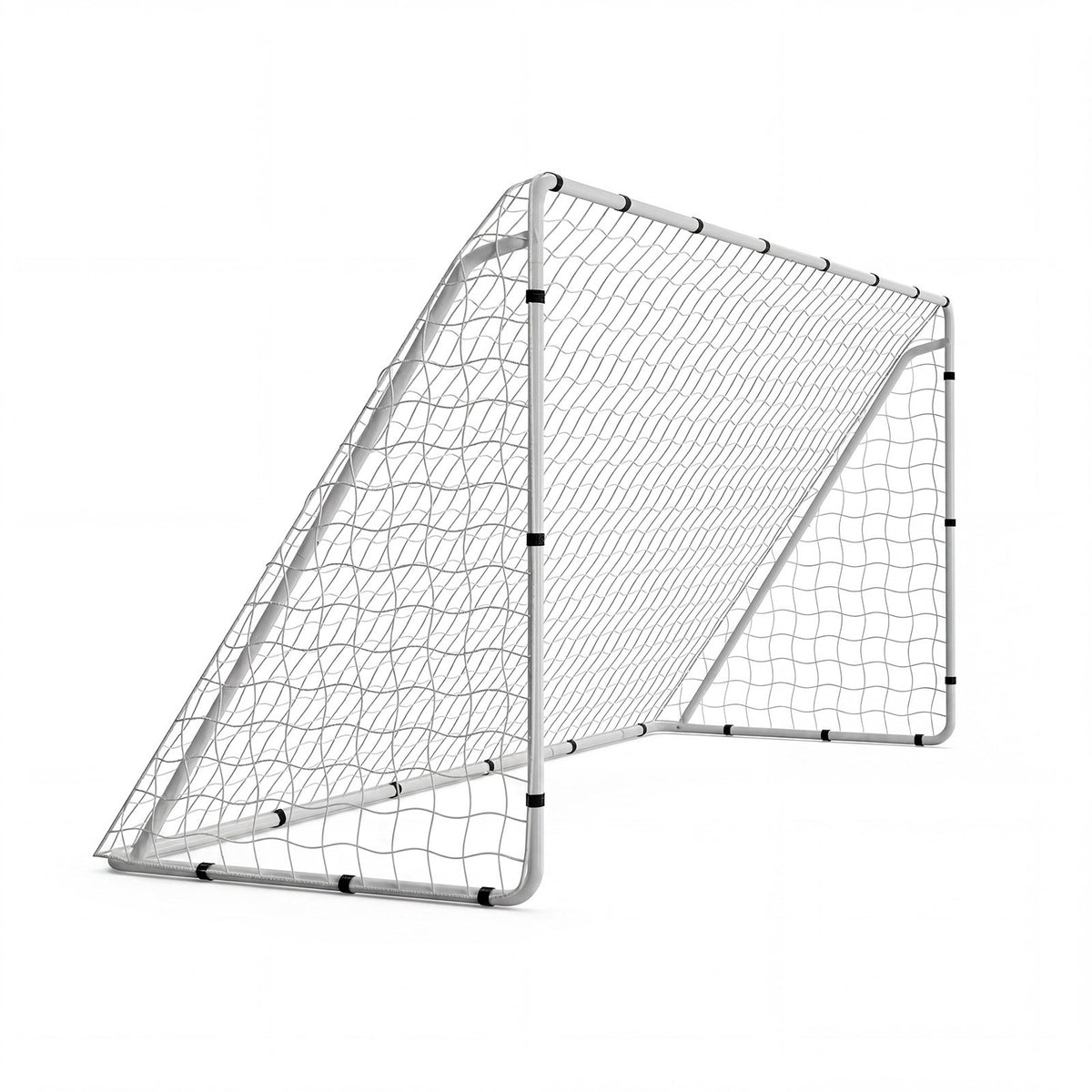Soccer Goal 3.66 x 1.83 m Soccer Goal for Backyard with Iron Frame PE Net, Portable & Durable Set, High-Strength Net, Ground Stakes, Straps, for Youth & Adults Outdoor Backyard Practice Training