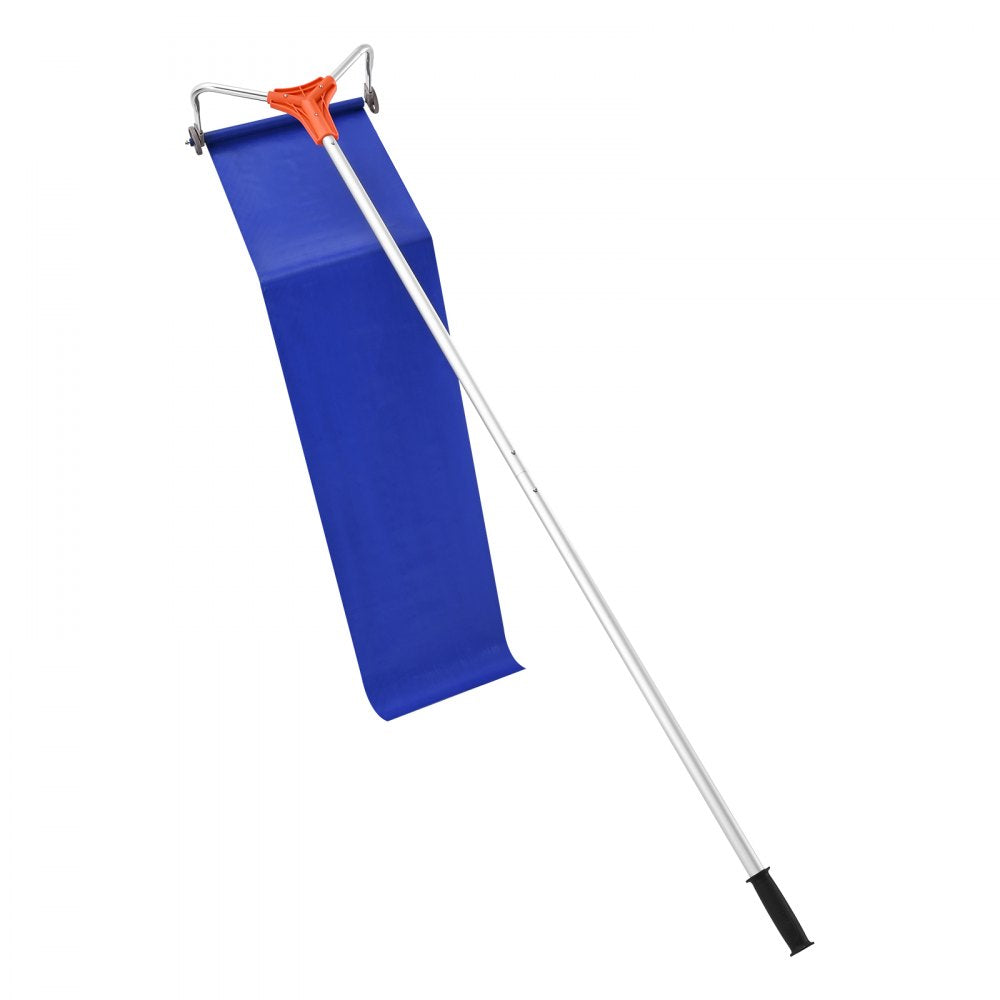 Snow Roof Rake, 27cm Aluminum Blade, 1.25-5.24 m Adjustable Roof Snow Scraper with Wheels & Slide, Lightweight Snows Removal Tool for House Rooftop Leaves Debris Clearing