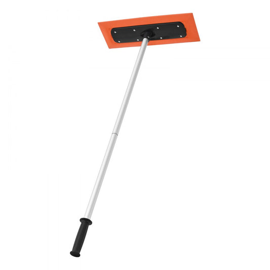 Snow Roof Rake, 1.2m Long Reach Car Roof Snow Scraper, 45cm Foam Blade for No Scratches, Non-Slip Handle, Lightweight Snows Removal Tool for Vehicle Garage Rooftop Leaves Debris Clearing