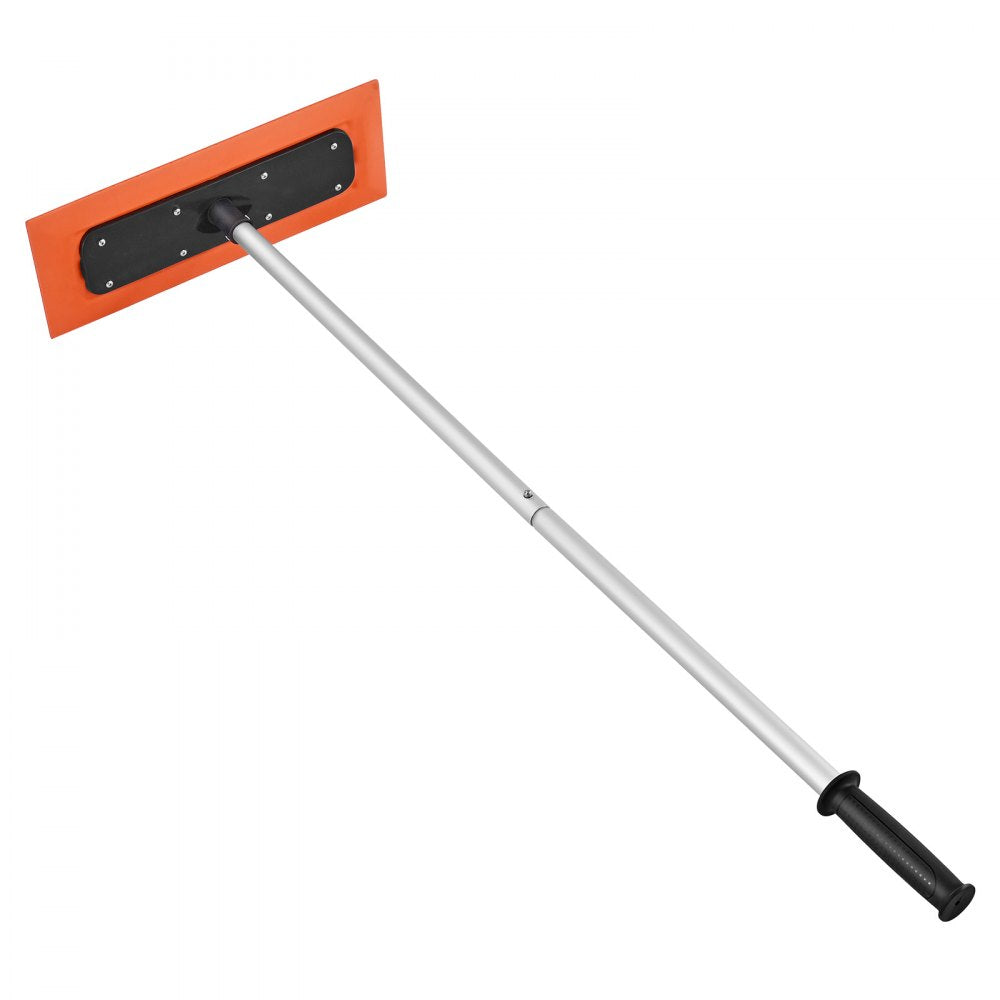 Snow Roof Rake, 1.2m Long Reach Car Roof Snow Scraper, 45cm Foam Blade for No Scratches, Non-Slip Handle, Lightweight Snows Removal Tool for Vehicle Garage Rooftop Leaves Debris Clearing