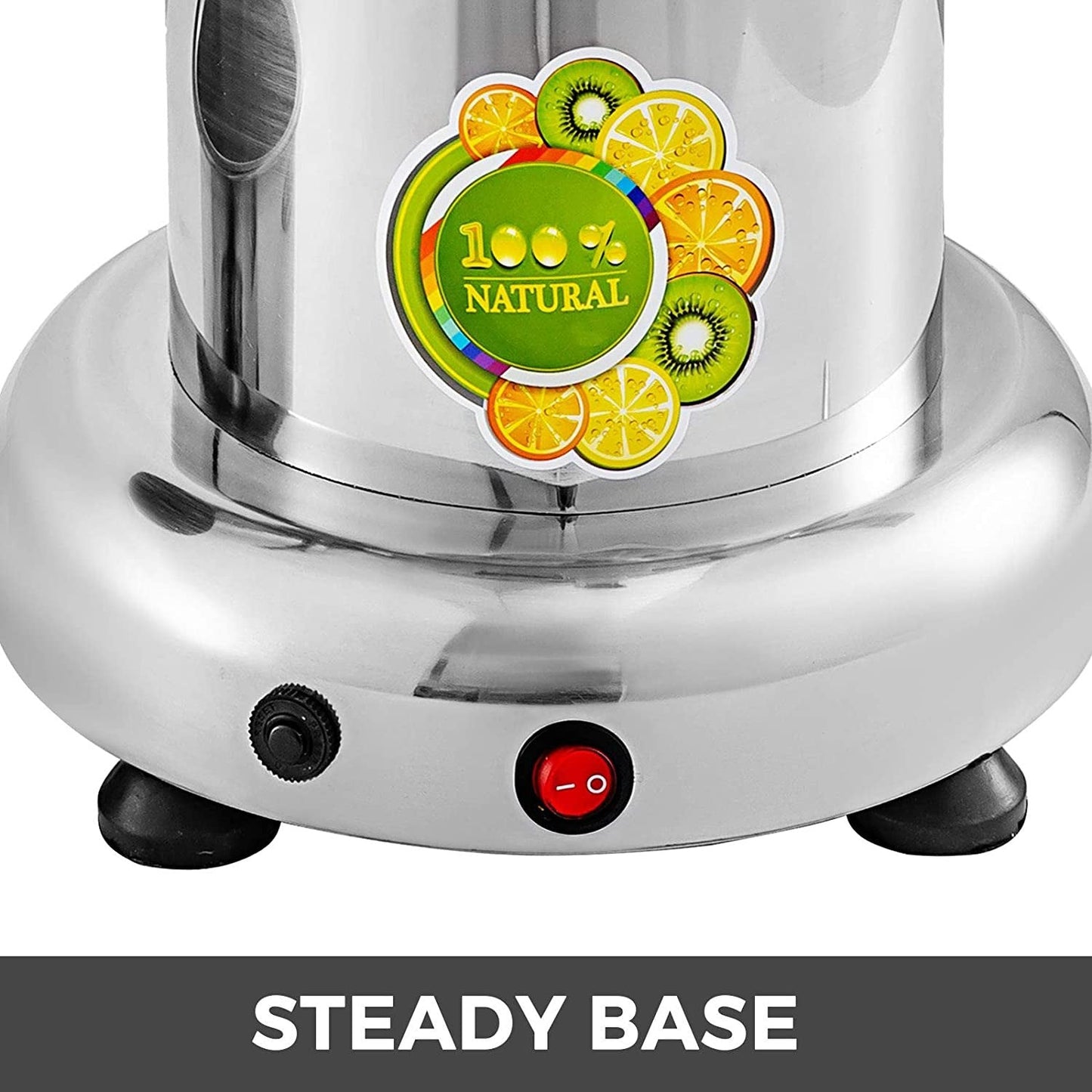 Commercial Stainless Steel Juicer, 80 kg/hr Capacity, 370W Power, 2800 RPM