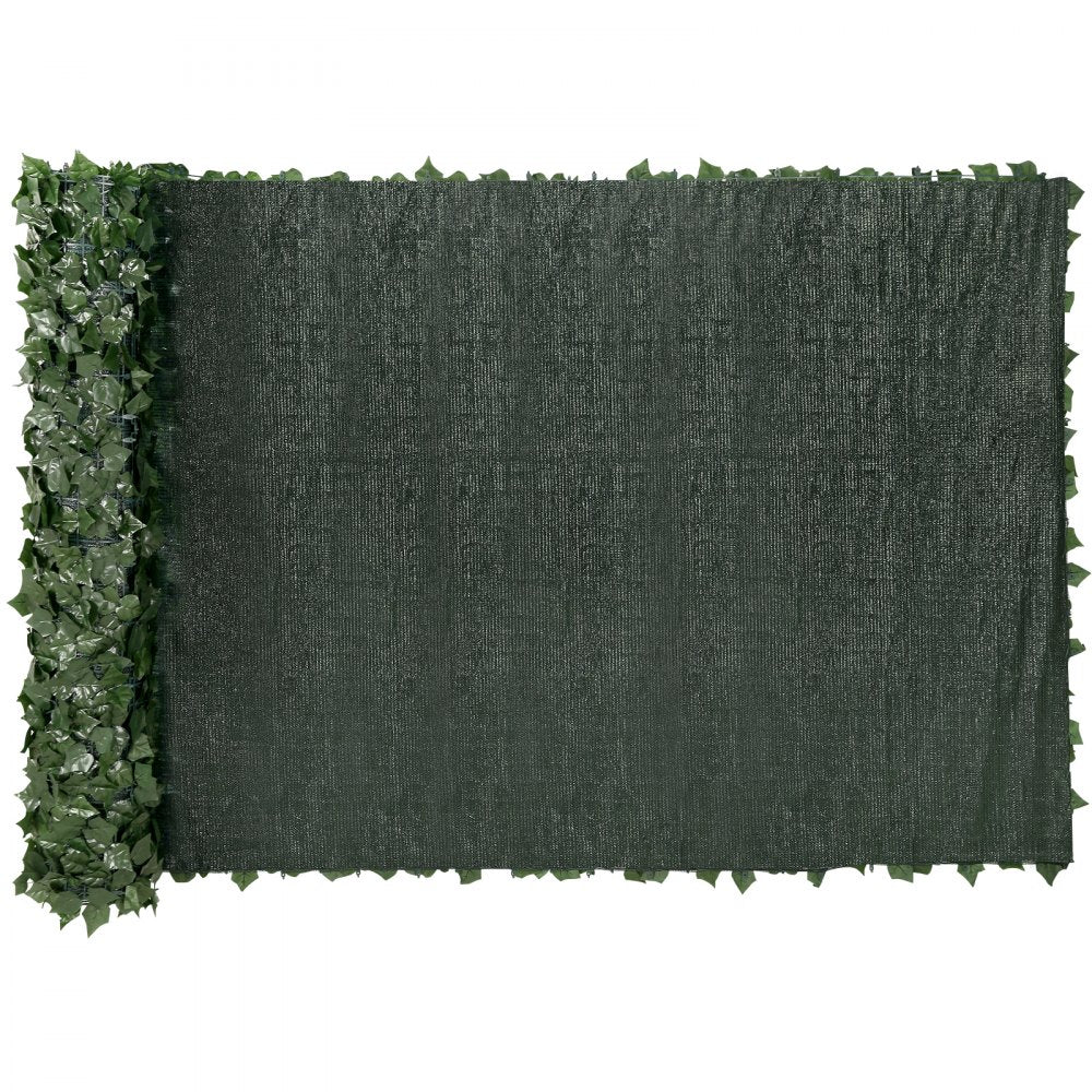 Ivy Privacy Fence, 59 x 158in Artificial Green Wall Screen, Greenery Ivy Fence w/ Mesh Cloth Backing and Strengthened Joint, Faux Hedges Vine Leaf Decoration for Outdoor Garden, Yard, Balcony